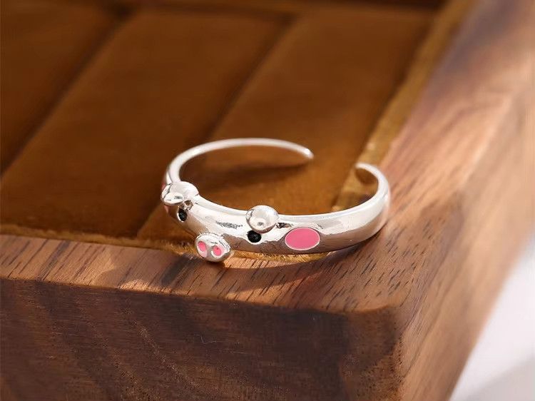 Jewelry Sweet Pig Ring Size ONE SIZE - 2 Thumbnail