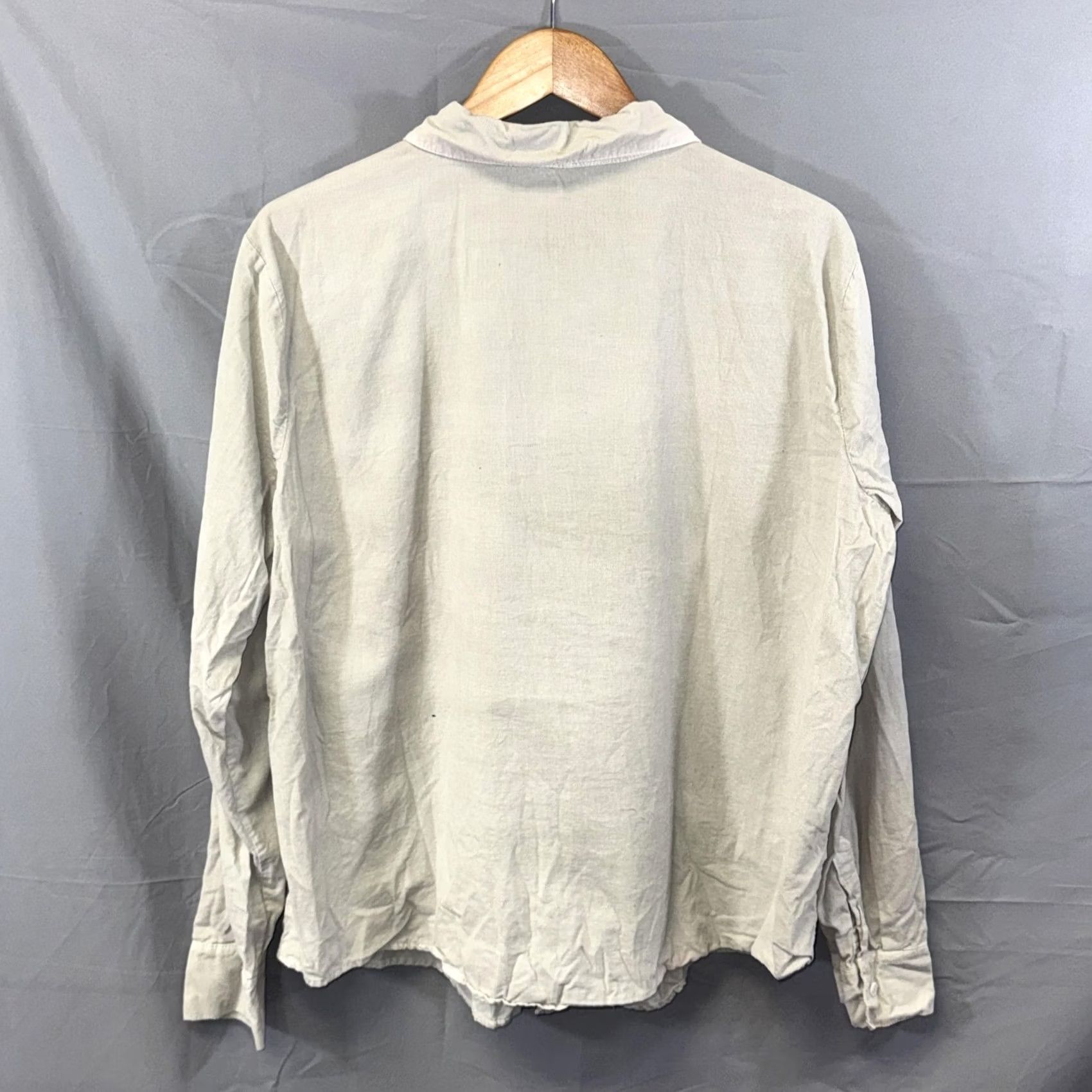 Vintage VINTAGE CP Shades Shirt Womens XL Light Gray Button-Down Long Sleeve Cotton Made in USA Size XL / US 12-14 / IT 48-50 - 2 Thumbnail