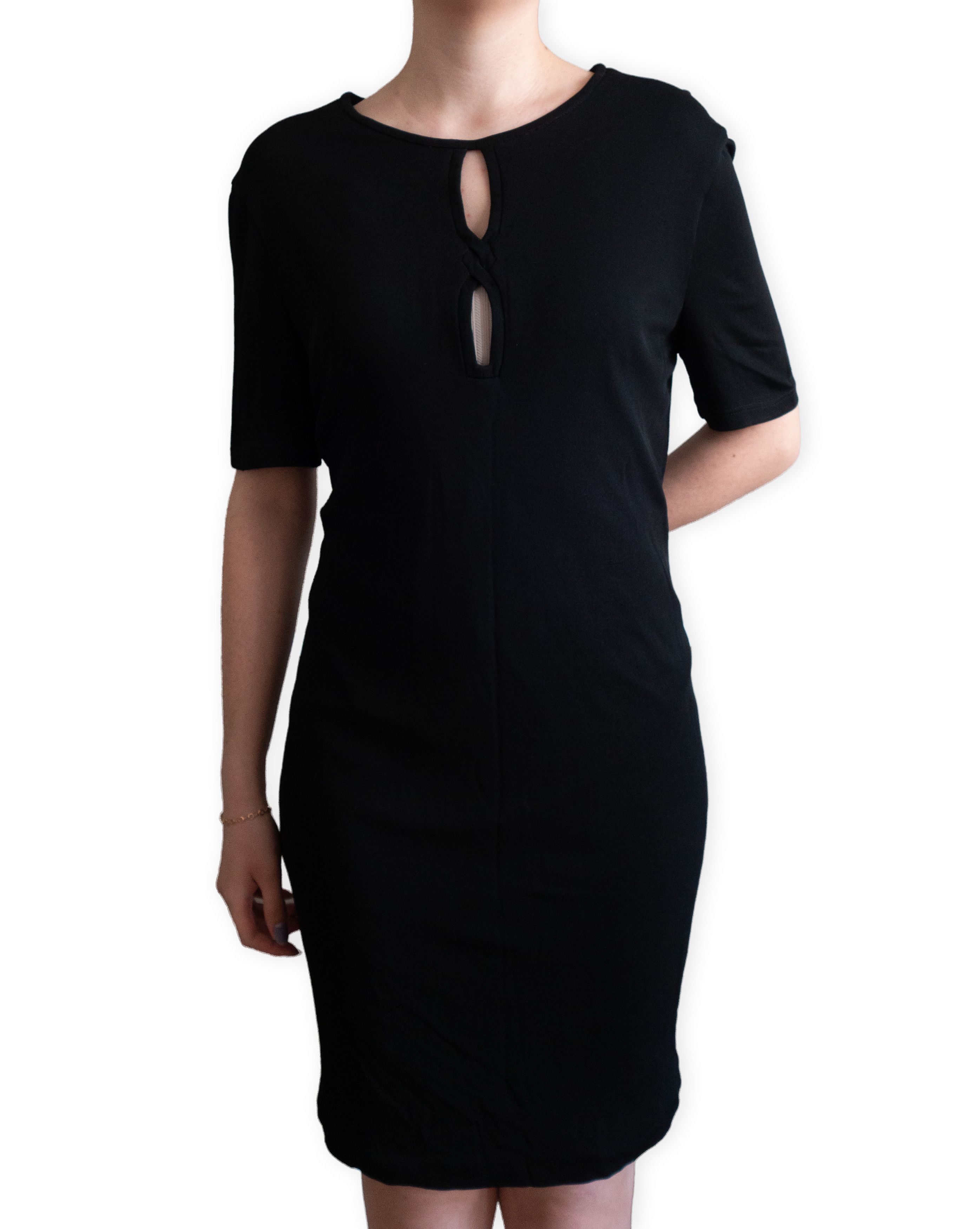 Versace Gianni Versace 90s Couture Twist Keyhole Mini Dress Vintage Size M / US 6-8 / IT 42-44 - 1 Thumbnail