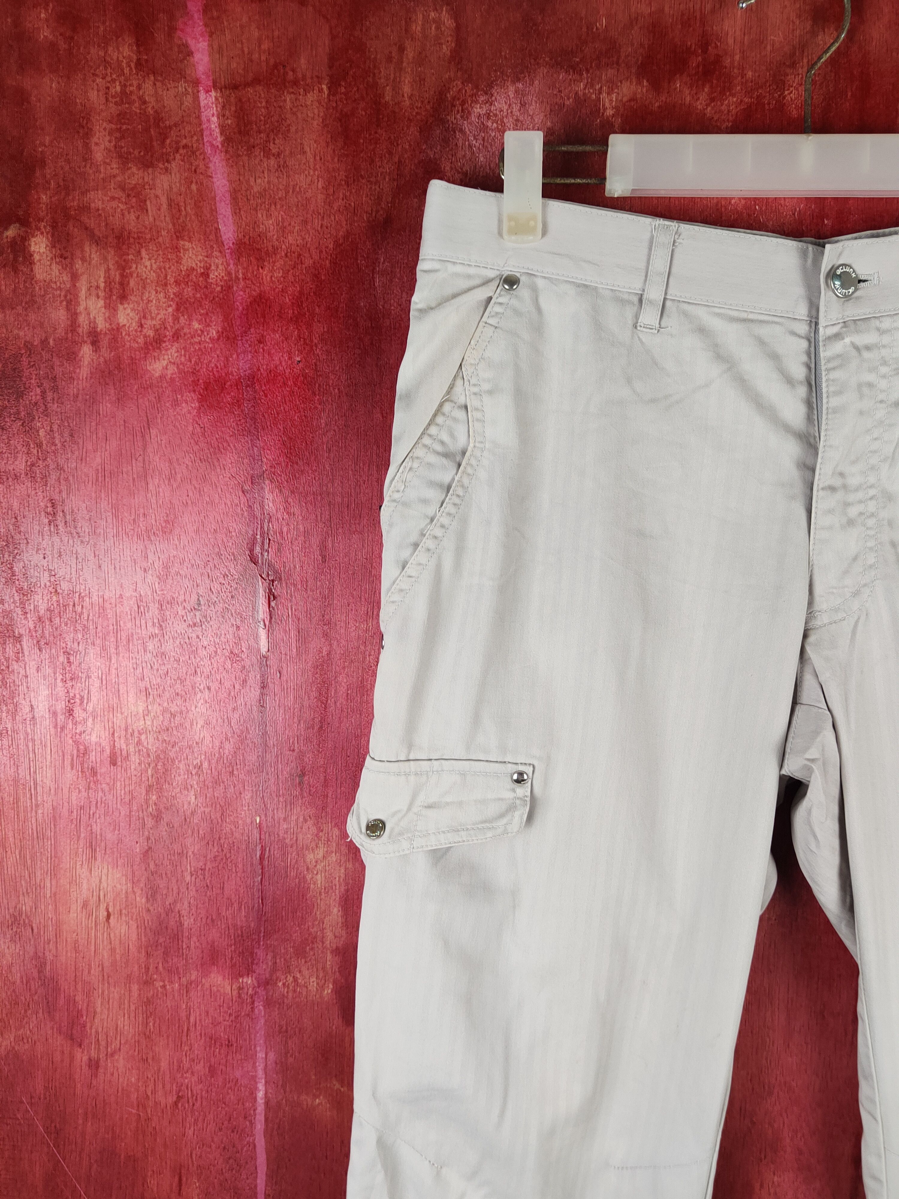 Japanese Brand Clunk Gray Multipocket Tactical Cargo Pants #S2313 Size US 30 / EU 46 - 3 Thumbnail