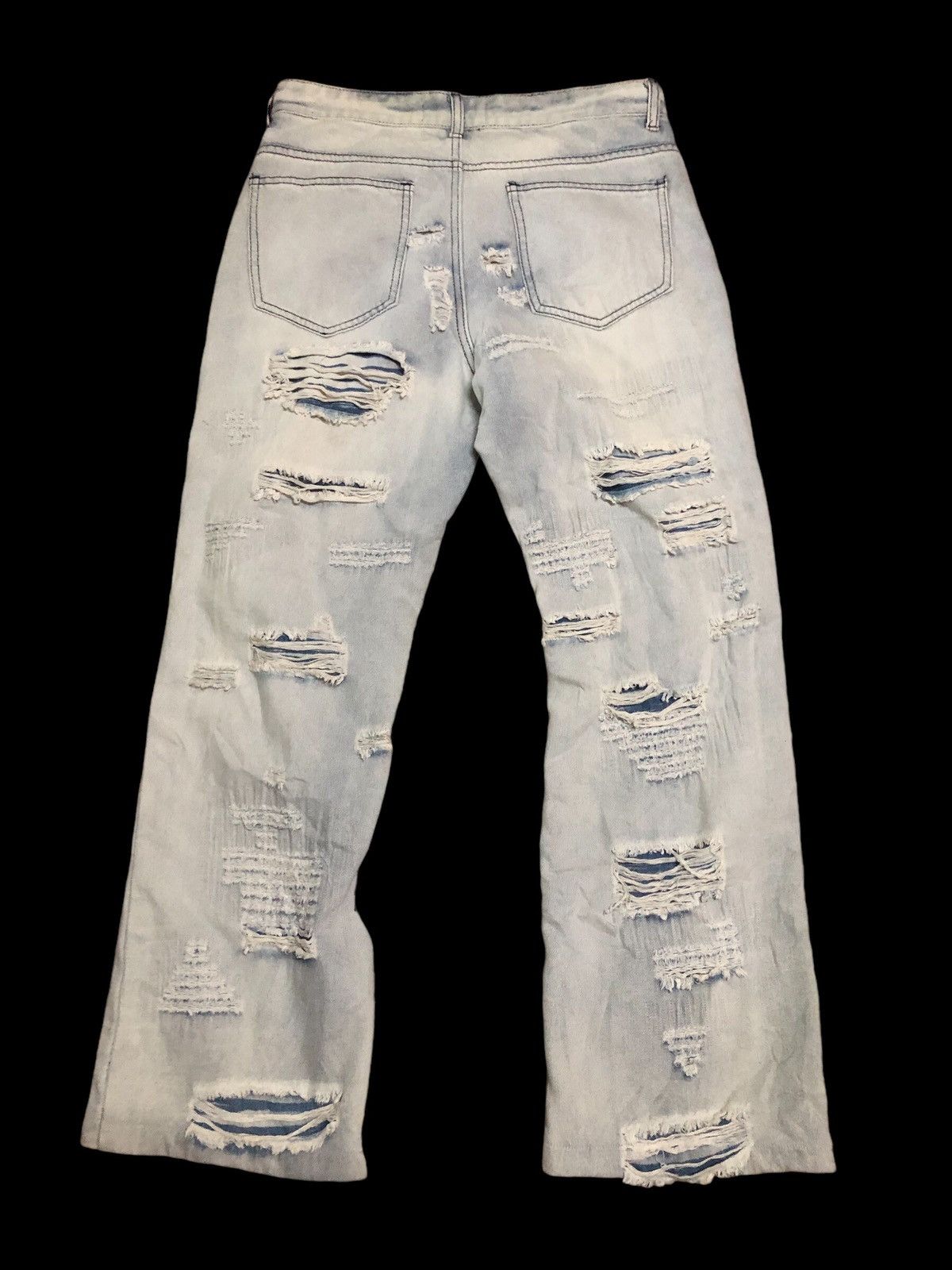 If Six Was Nine × Japanese Brand × Visvim Arule Distressed Visvim Inspired Denim Pants Size US 32 / EU 48 - 2 Thumbnail