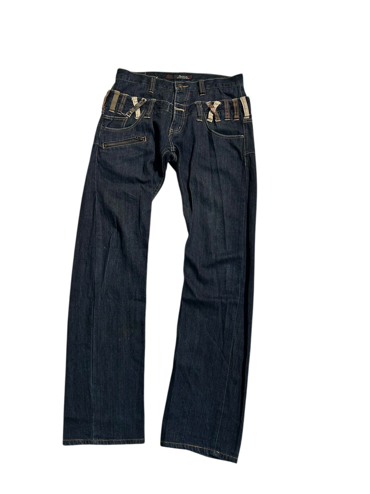 Japanese Brand × Kapital × Vintage Double Waist Dominate Japanese Punk Style Denim Jeans Size US 32 / EU 48 - 8 Thumbnail