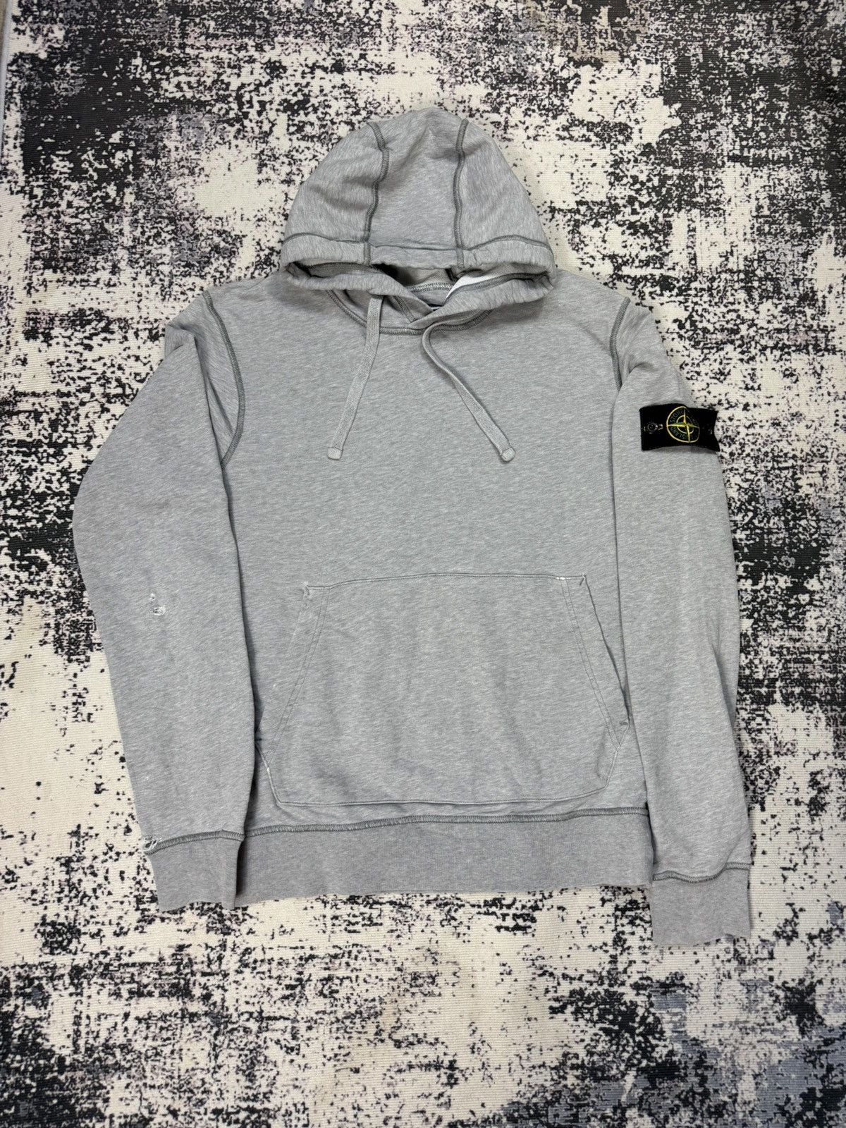 Stone Island hoodie Grey logo M