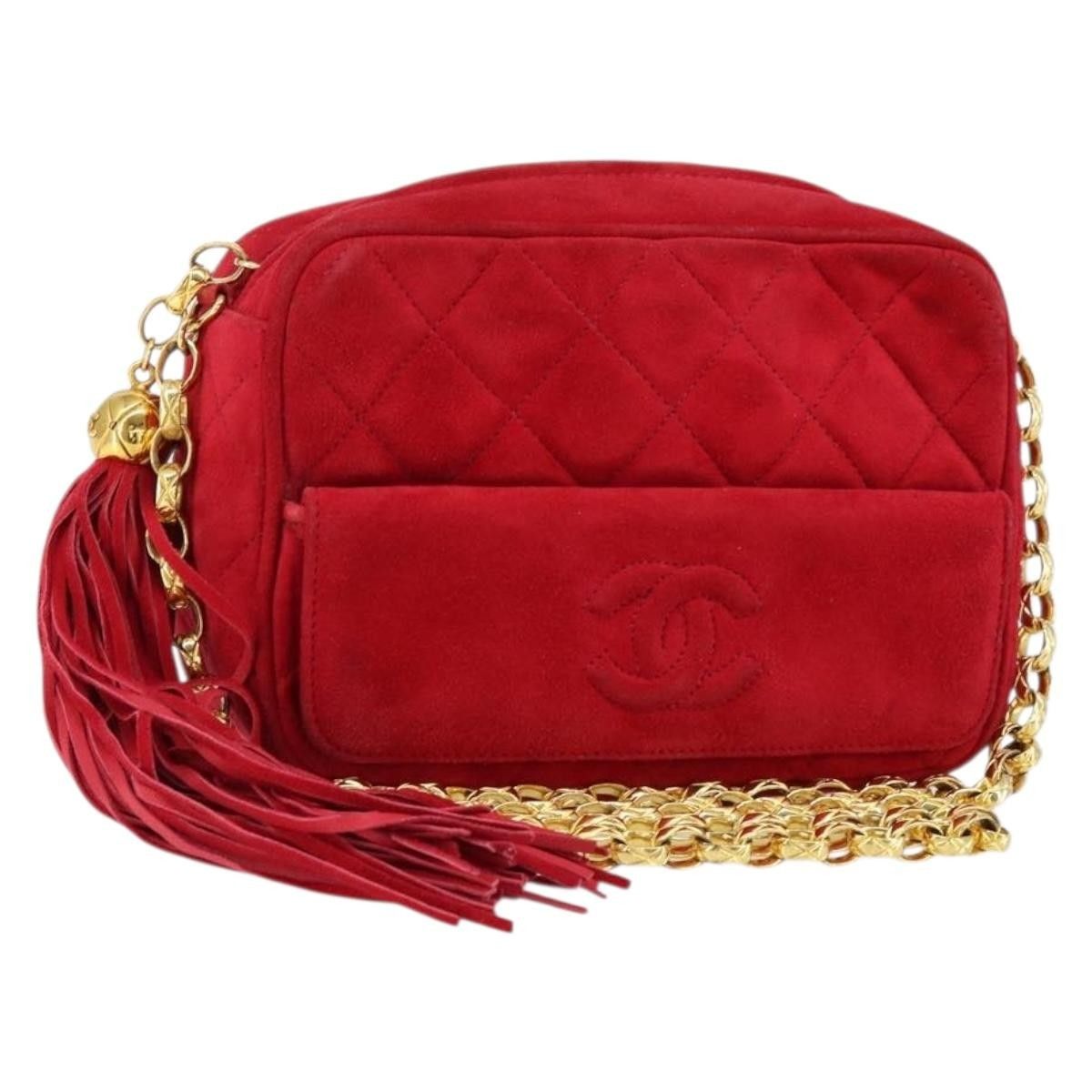 Chanel Chanel Vintage Front Pocket Camera Shoulder Bag Suede Size ONE SIZE - 1 Thumbnail
