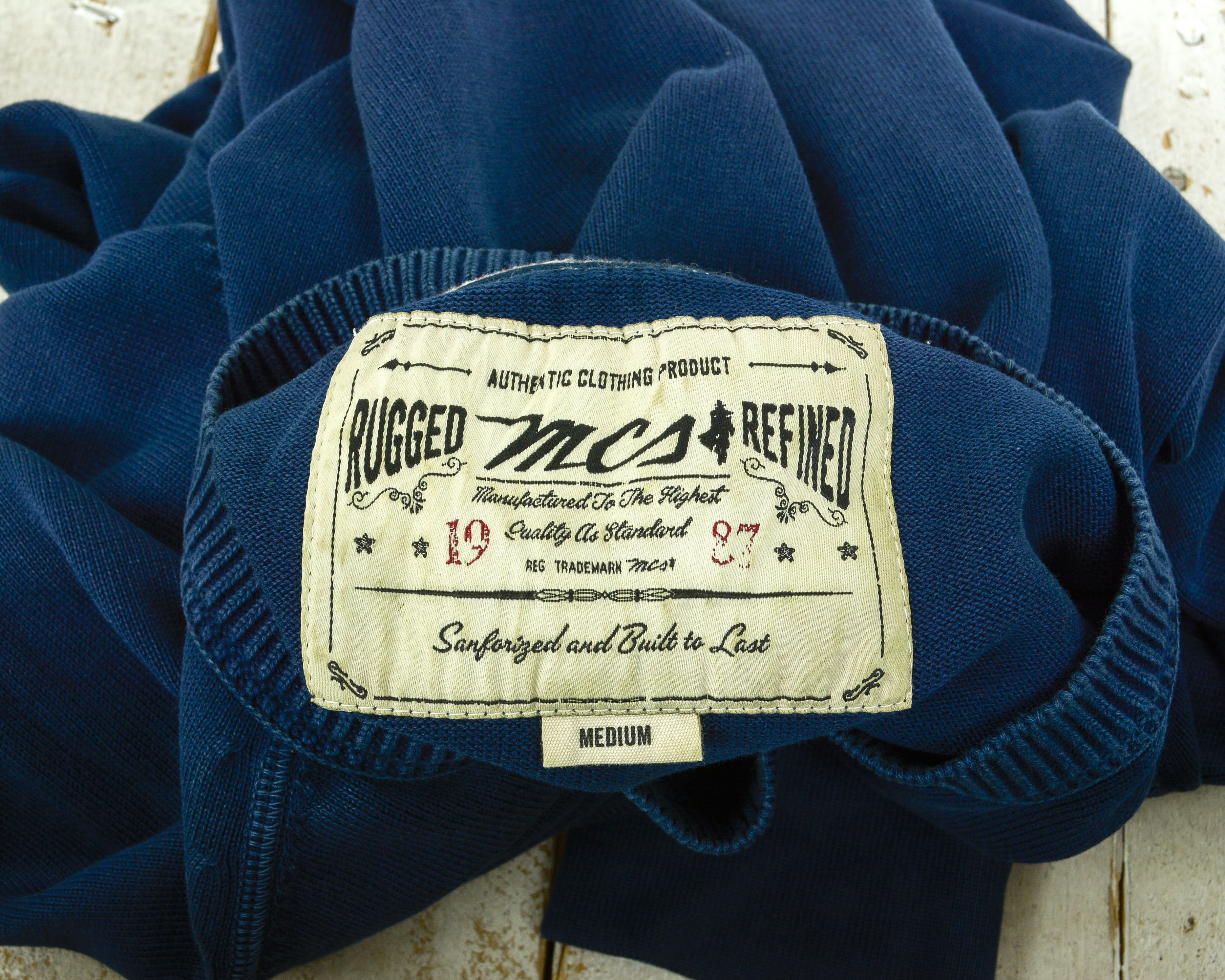 Marlboro Classics RUGGED REFINED Sweatshirt M Jumper Pullover Blue Crew Neck Size US M / EU 48-50 / 2 - 6 Thumbnail