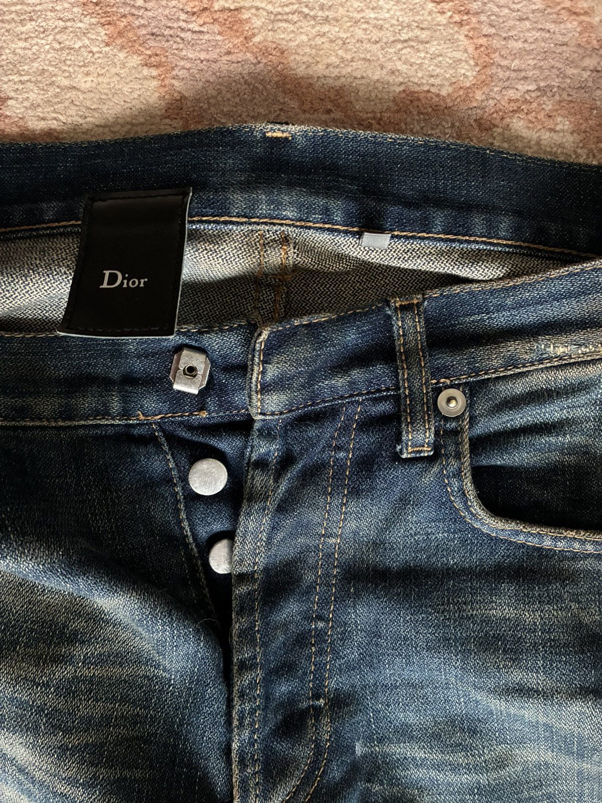 Dior SS05 DIOR HOMME RUST DENIM Size US 28 / EU 44 - 3 Thumbnail