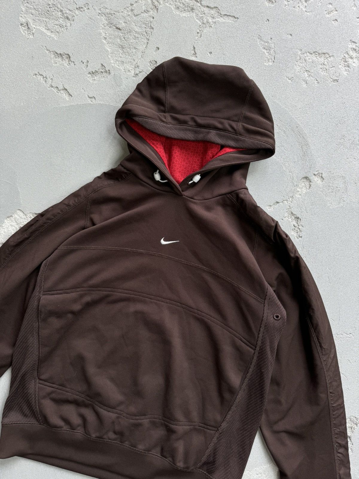 Vintage Nike Center Swoosh Hoodie Brown