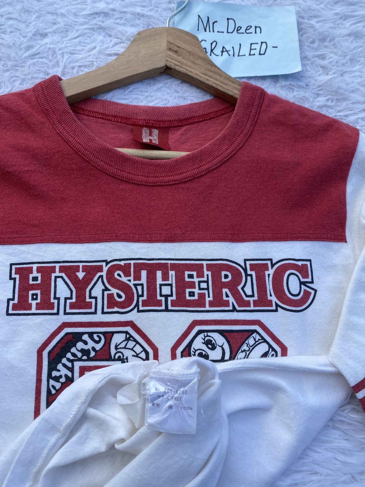 Hysteric Glamour Vintage Hysteric Glamour 69 Three Quarter T-shirt Size US S / EU 44-46 / 1 - 10 Thumbnail