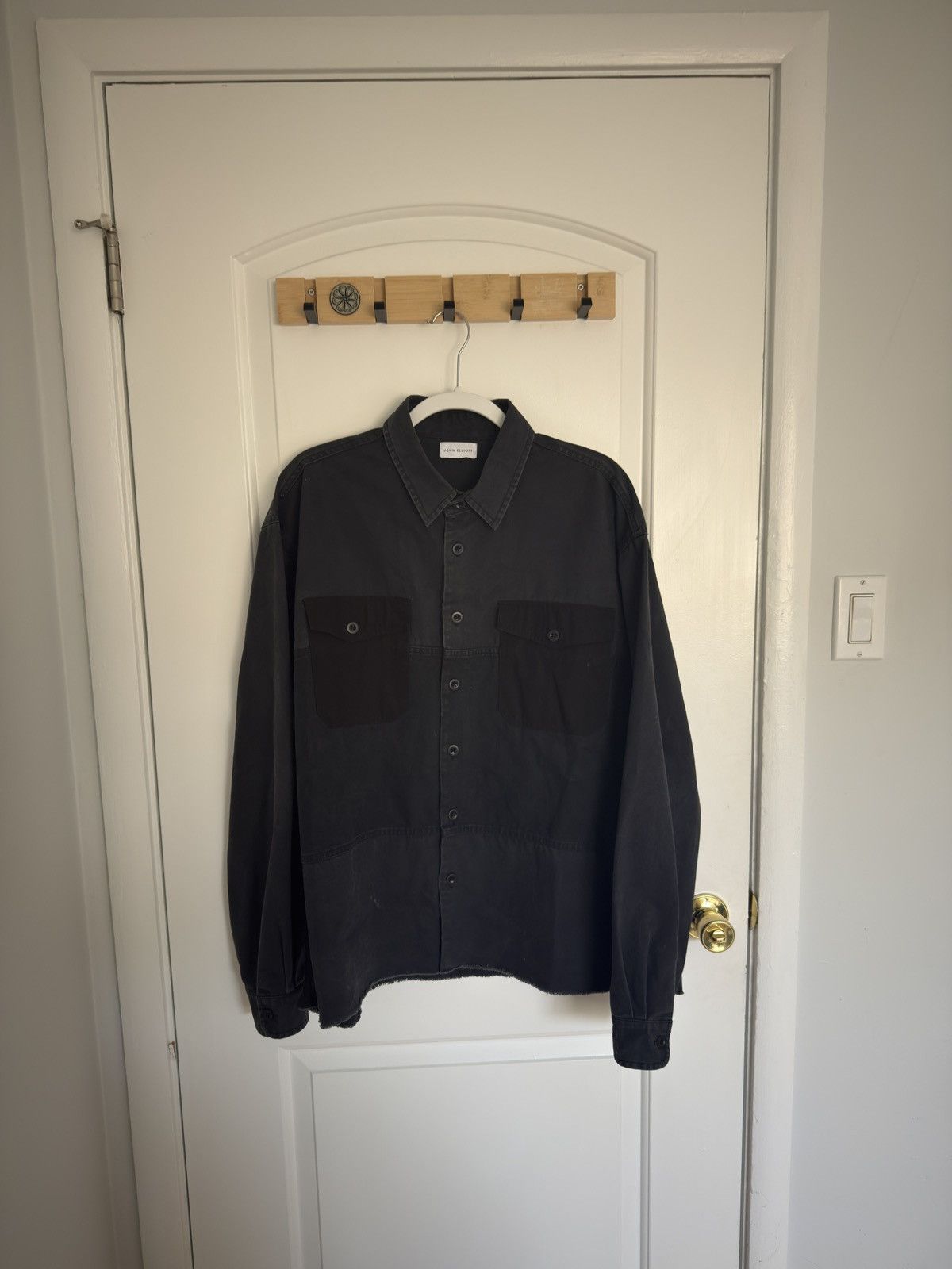 John Elliott John Elliott Black Military Hemi Shirt XL Size US XL / EU 56 / 4 - 2 Thumbnail