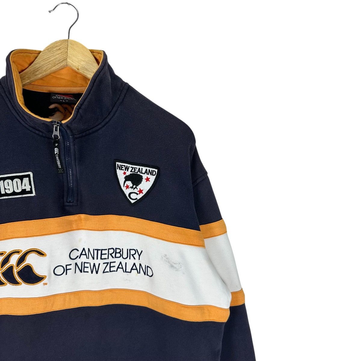 Canterbury of New Zealand CANTERBURY NEW ZEALAND ALL BLACK HALF ZIP SWEATSHIRT Size US L / EU 52-54 / 3 - 4 Thumbnail