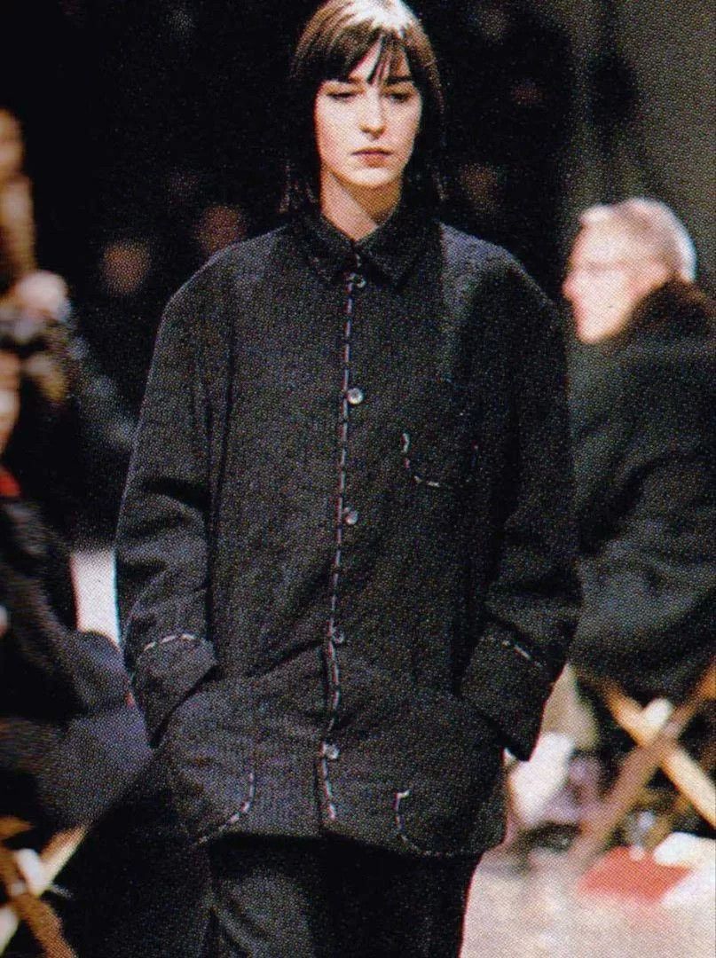 Yohji Yamamoto Yohji Yamamoto 1998 Floral Vine Topstitch Coat Size US S / EU 44-46 / 1 - 1 Thumbnail