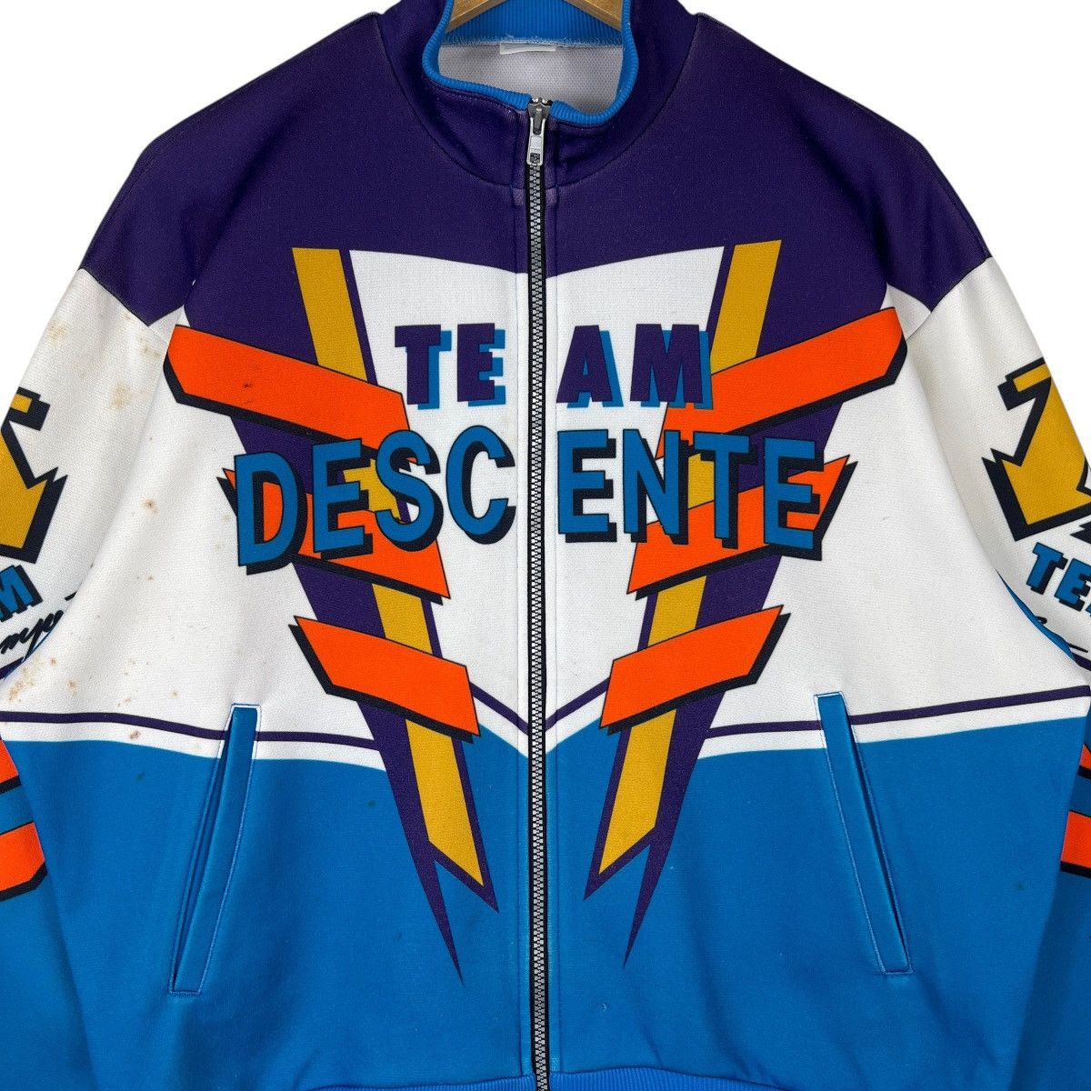 Descente 🔥 VINTAGE TEAM DESCENTE TRACK SWEATER Size US L / EU 52-54 / 3 - 3 Thumbnail