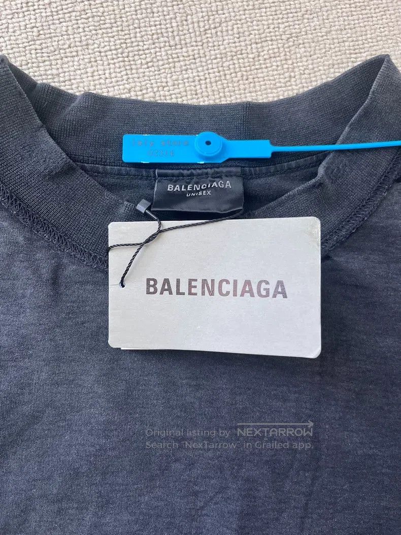 Other Balenciaga Letter Logo Round Neck Short Sleeve T-Shirt Size US L / EU 52-54 / 3 - 4 Thumbnail