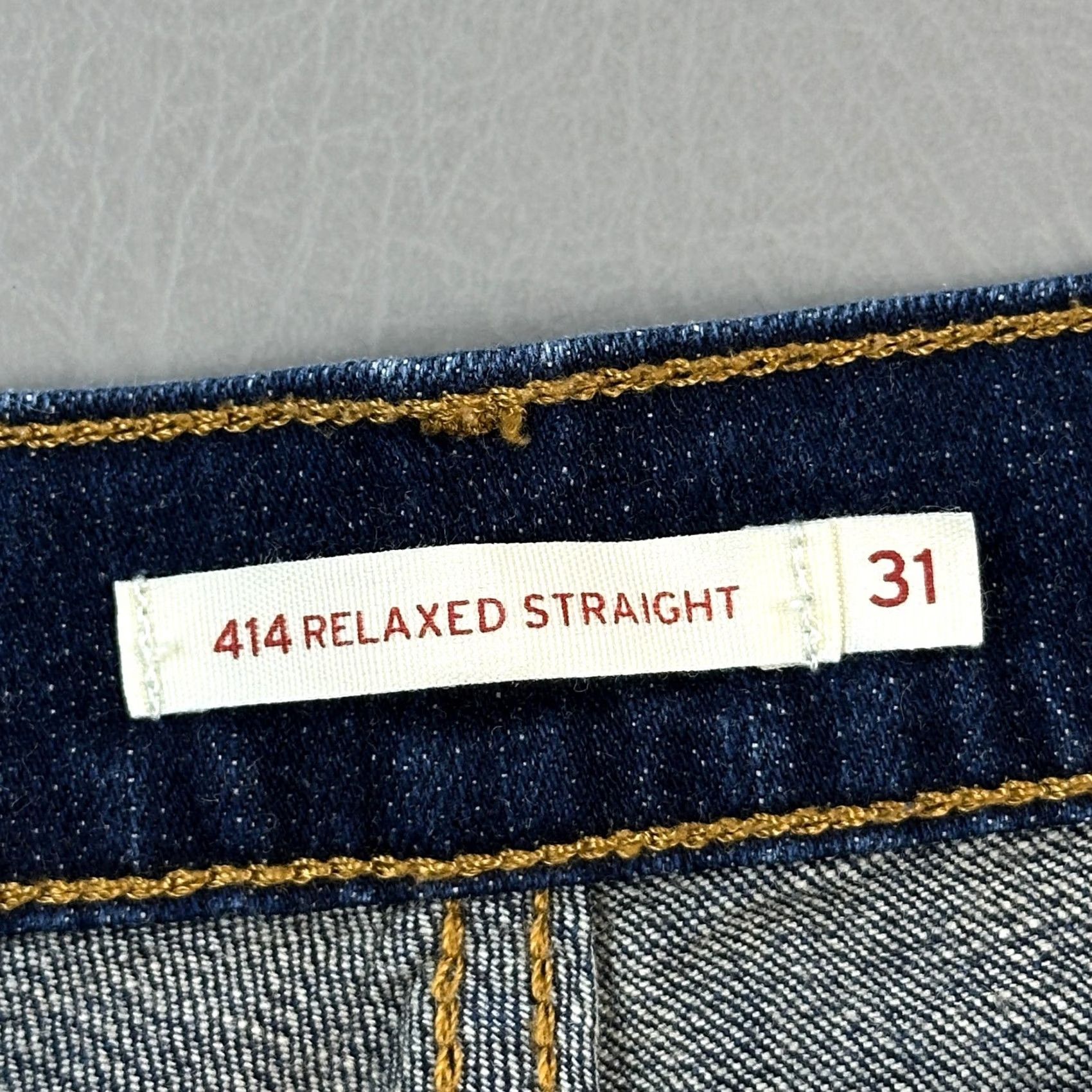 Levi's Levi's 414 Jeans Women’s 31 34x32 Dark Wash Denim Relaxed Straight Stretch Jeans Size 24" / US 00 / IT 34 - 5 Thumbnail
