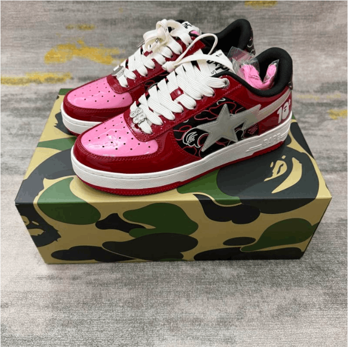 Bape ABATHINGAPE low cut board shoes for men Size US 8 / EU 41 - 1 Thumbnail