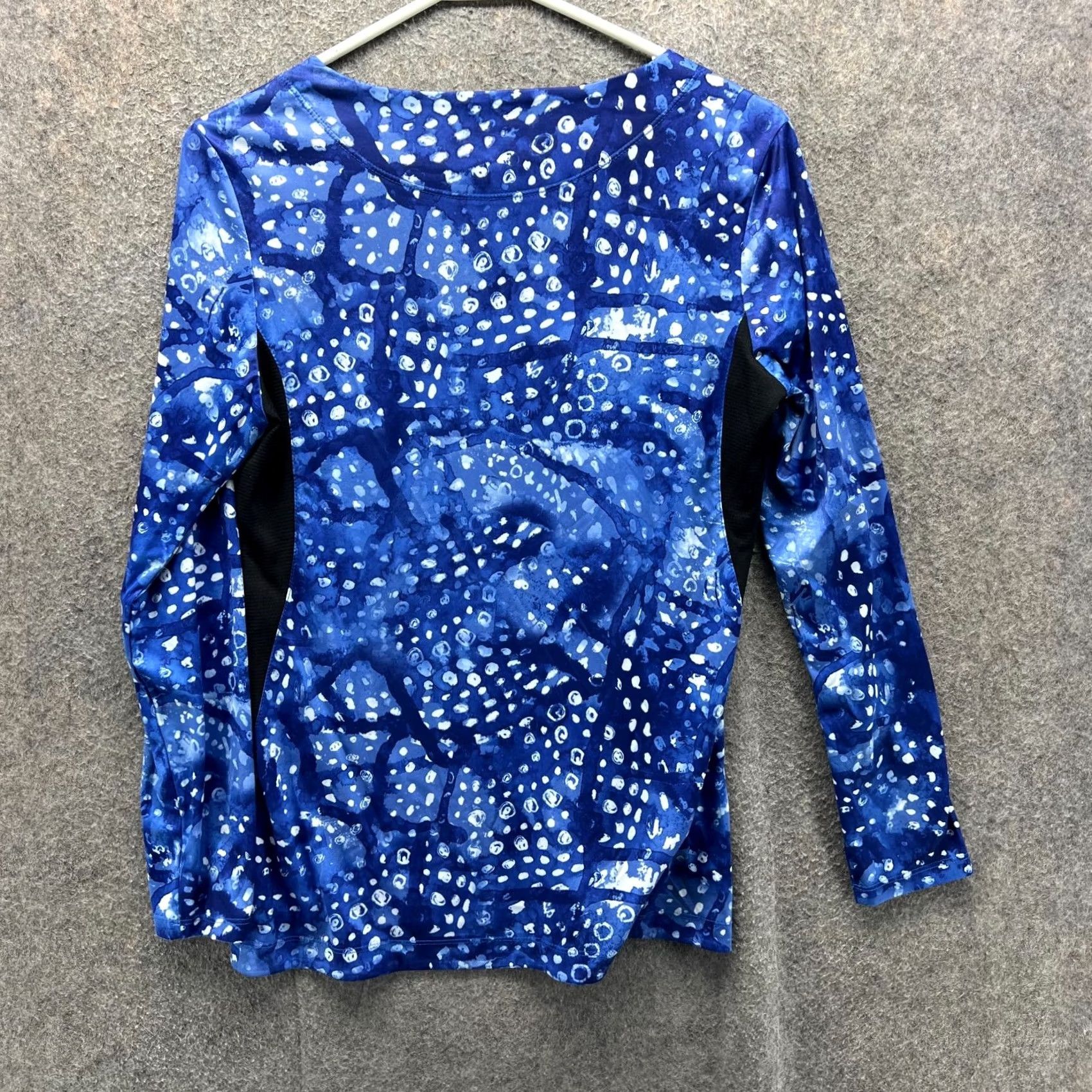 Vintage Reel Legends Shirt Womens Small Blue Abstract Print Long Sleeve Reel-Tec Jersey Size S / US 4 / IT 40 - 2 Thumbnail
