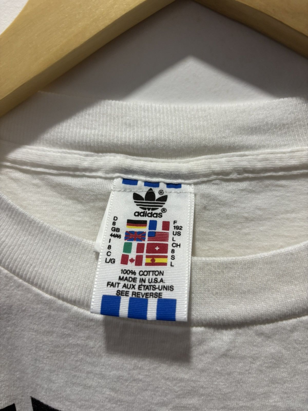 Adidas × Vintage Vintage Adidas 1994 World Cup Tshirt Size US L / EU 52-54 / 3 - 4 Thumbnail