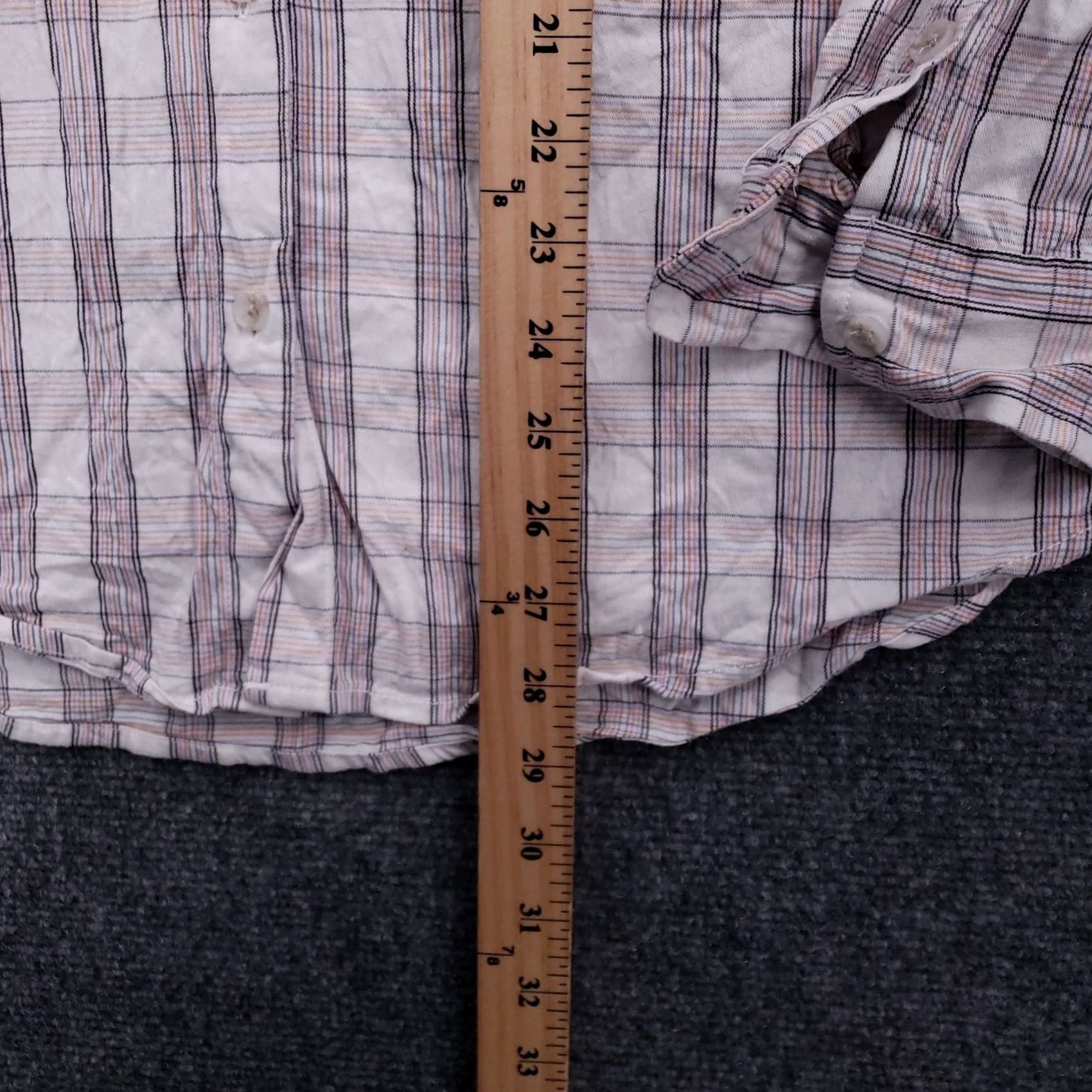 Vintage Universal Thread Shirt Womens M Medium Purple Plaid Button-Up Long Sleeves Size M / US 6-8 / IT 42-44 - 7 Thumbnail
