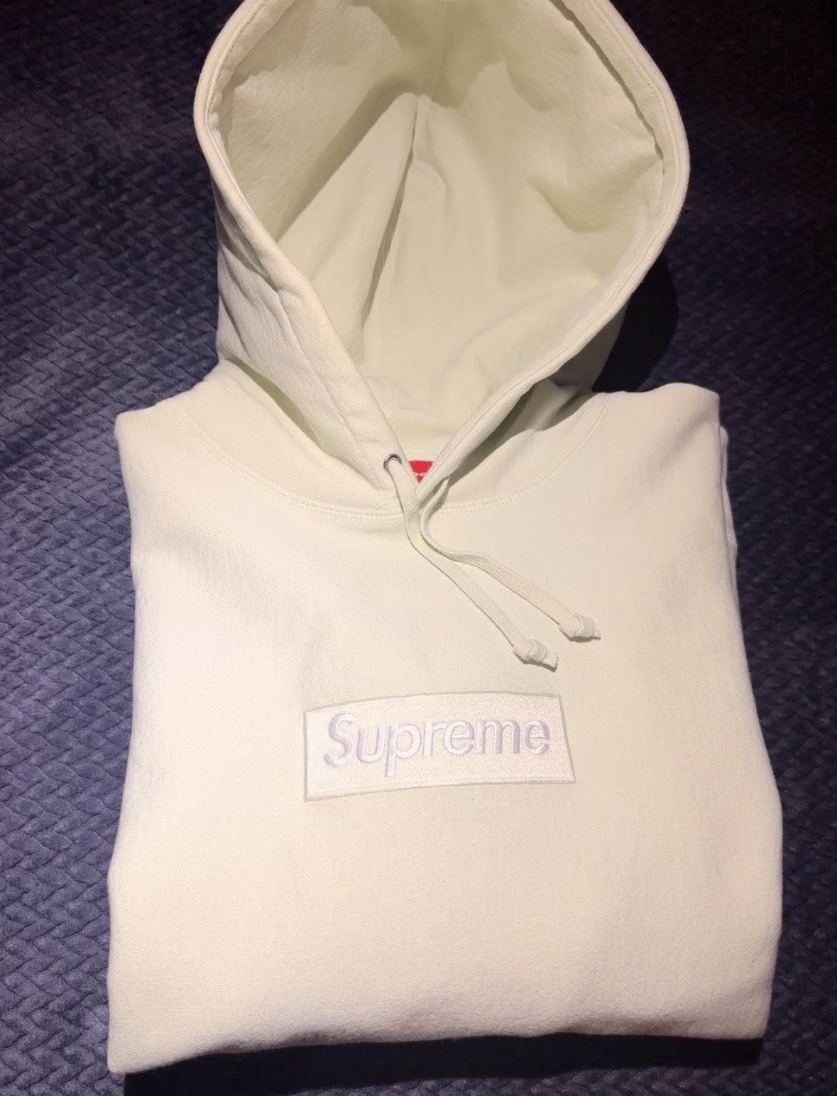 image of Fw23 Supreme Box Logo Hoodie Light Green “Mint” Xl, Men's