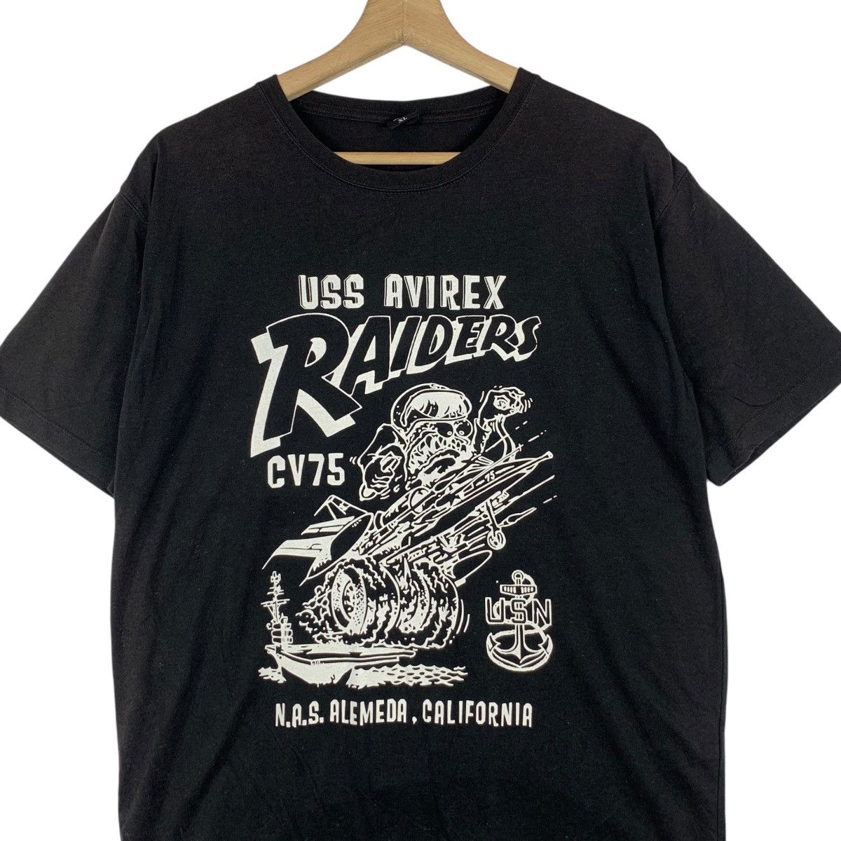 Avirex Vintage AVIREX USS RIDERS Alemeda USN Tee Shirt Top Size US XL / EU 56 / 4 - 3 Thumbnail