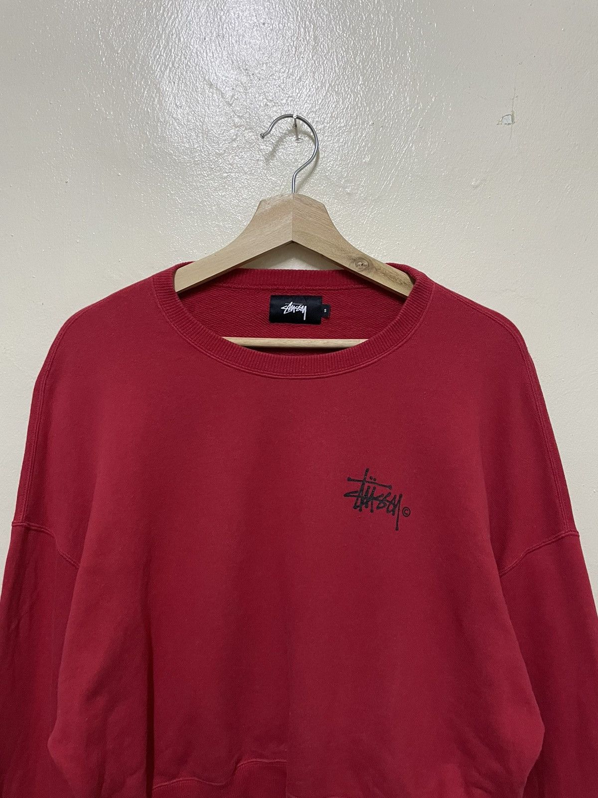 Japanese Brand × Stussy Stussy Crop Top Sweatshirt Size S / US 4 / IT 40 - 2 Thumbnail