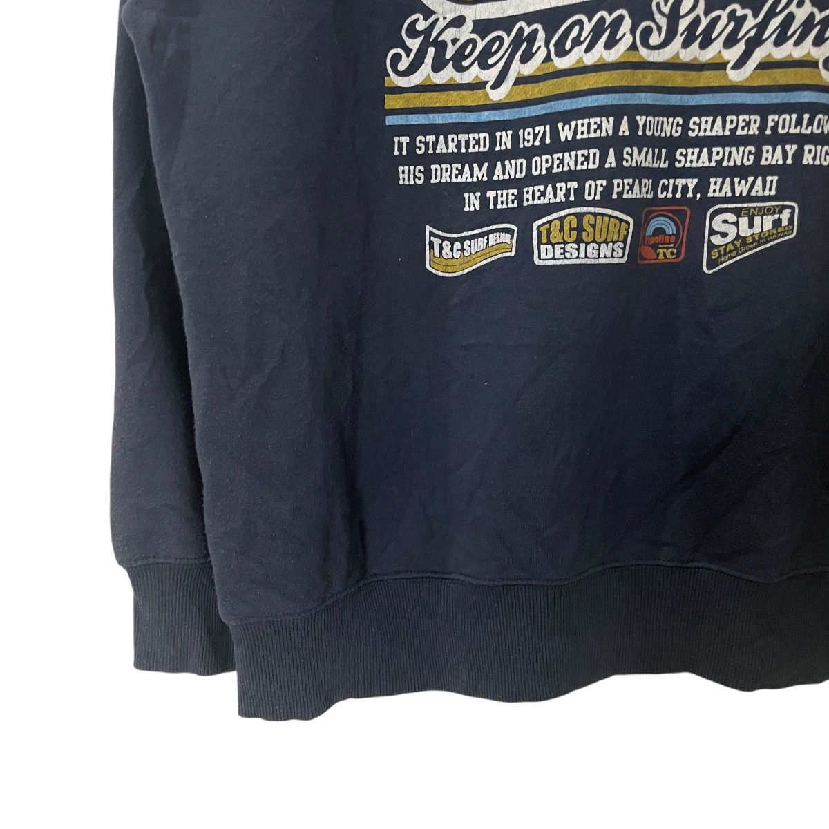Japanese Brand Vintage T&C Surf Design Zipper Ups Sweatshirt Size US M / EU 48-50 / 2 - 10 Thumbnail