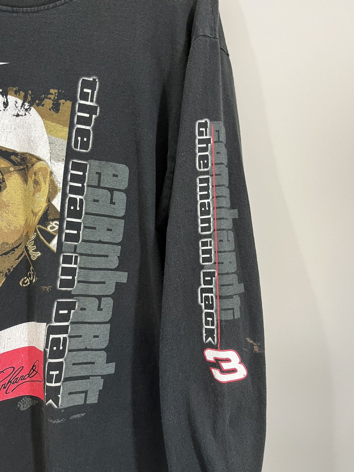 NASCAR Dale Earnhardt Thrashed Distressed Nascar Shirt Size US XXL / EU 58 / 5 - 6 Thumbnail