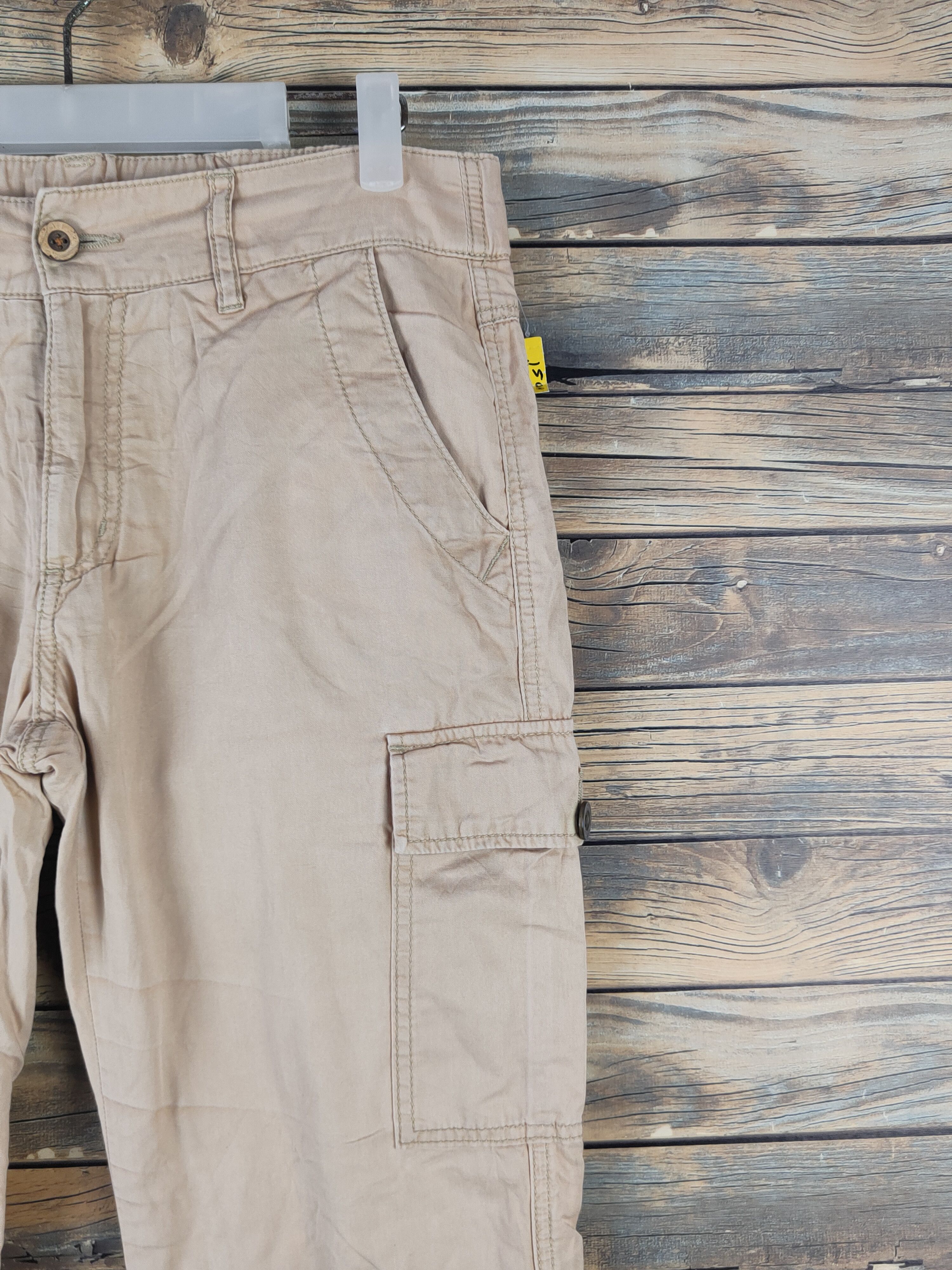 Japanese Brand DL Life Goes On Beige Multipocket Tactical Cargo Pants #1500 Size US 30 / EU 46 - 5 Thumbnail
