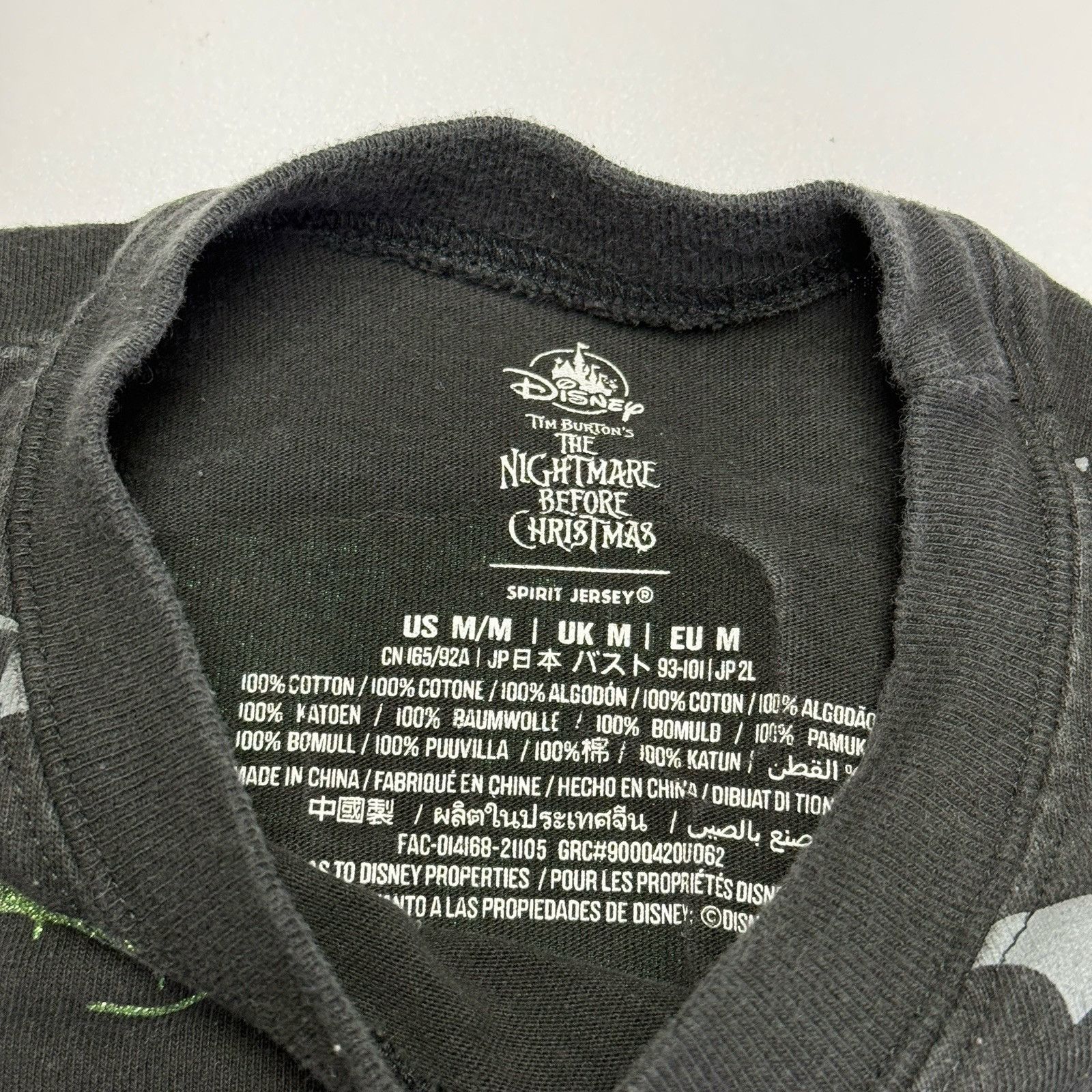 Disney Oogie Boogie Disney Spirit Jersey Men’s M 22.5x26.5 Black Pu Size US M / EU 48-50 / 2 - 6 Thumbnail