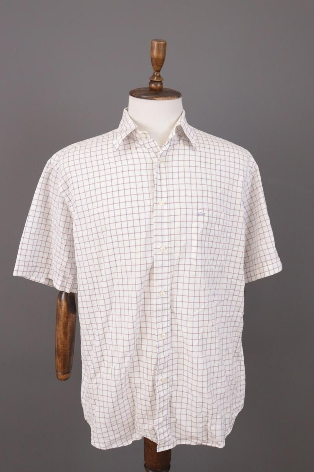 Paul & Shark Paul & Shark Yachting White Check Button Up Shirt Size 43 Size US M / EU 48-50 / 2 - 1 Thumbnail