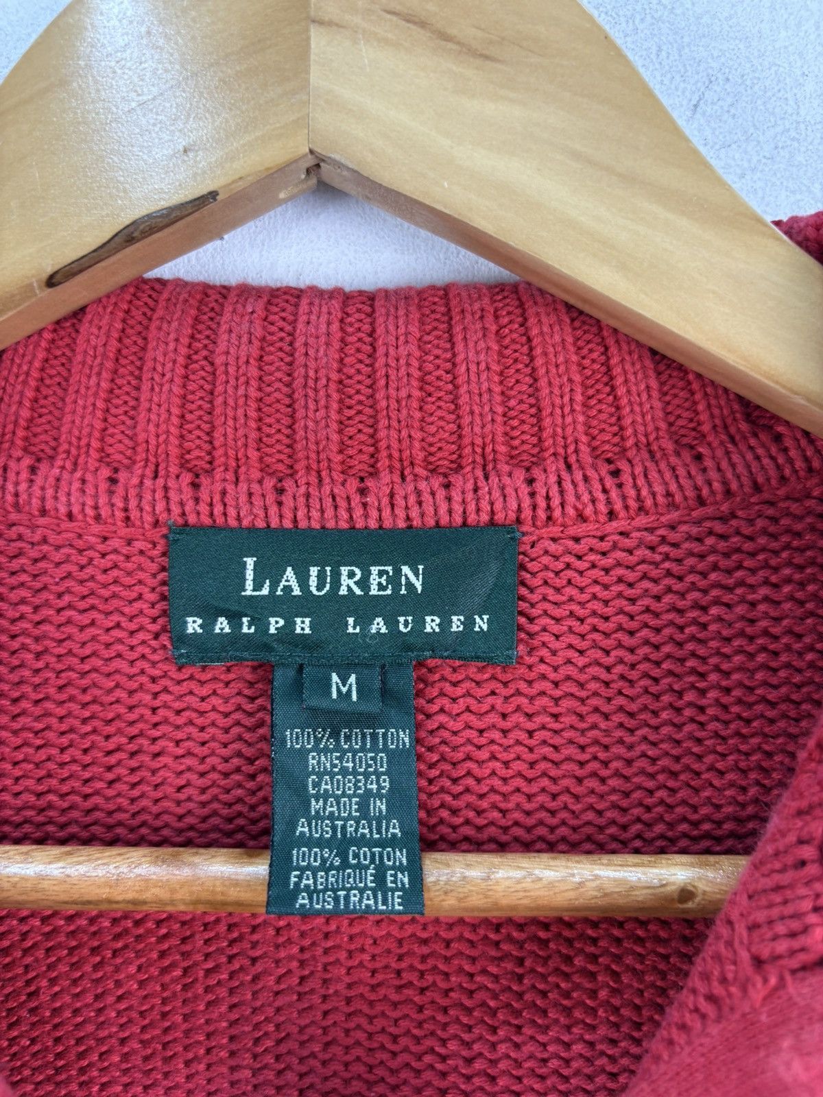 Ralph Lauren Vintage 90s Ralph Lauren Pullover Sweater Half Zipper Size US M / EU 48-50 / 2 - 5 Thumbnail