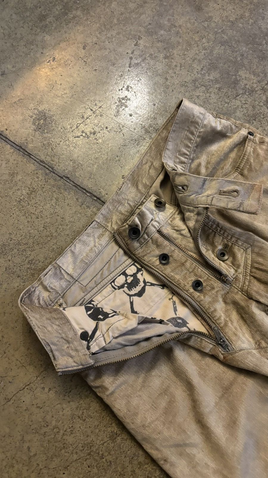 Le Grande Bleu (L.G.B.) lgb biker scull corduroy pants Size US 29 - 4 Thumbnail