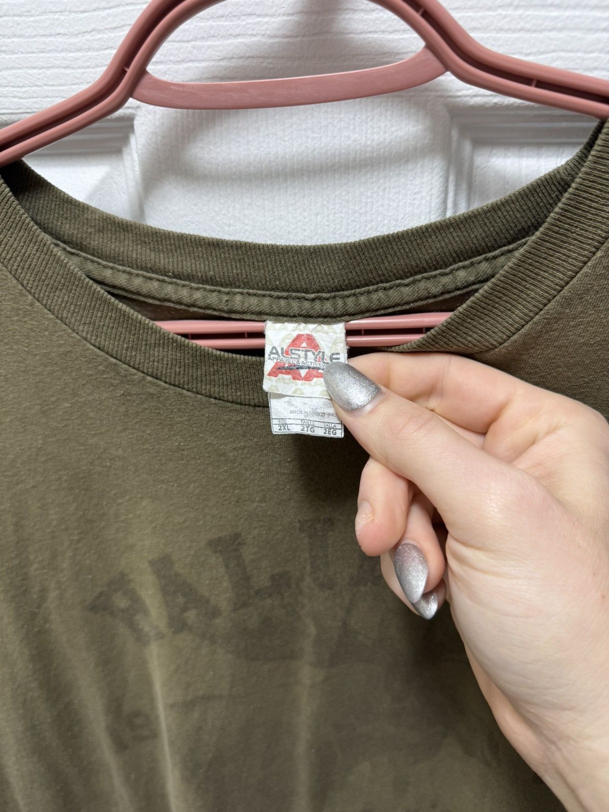 Cabelas Alstyle Vintage 2000s Halifax Moose Cabelas Green Faded Size US XXL / EU 58 / 5 - 4 Thumbnail
