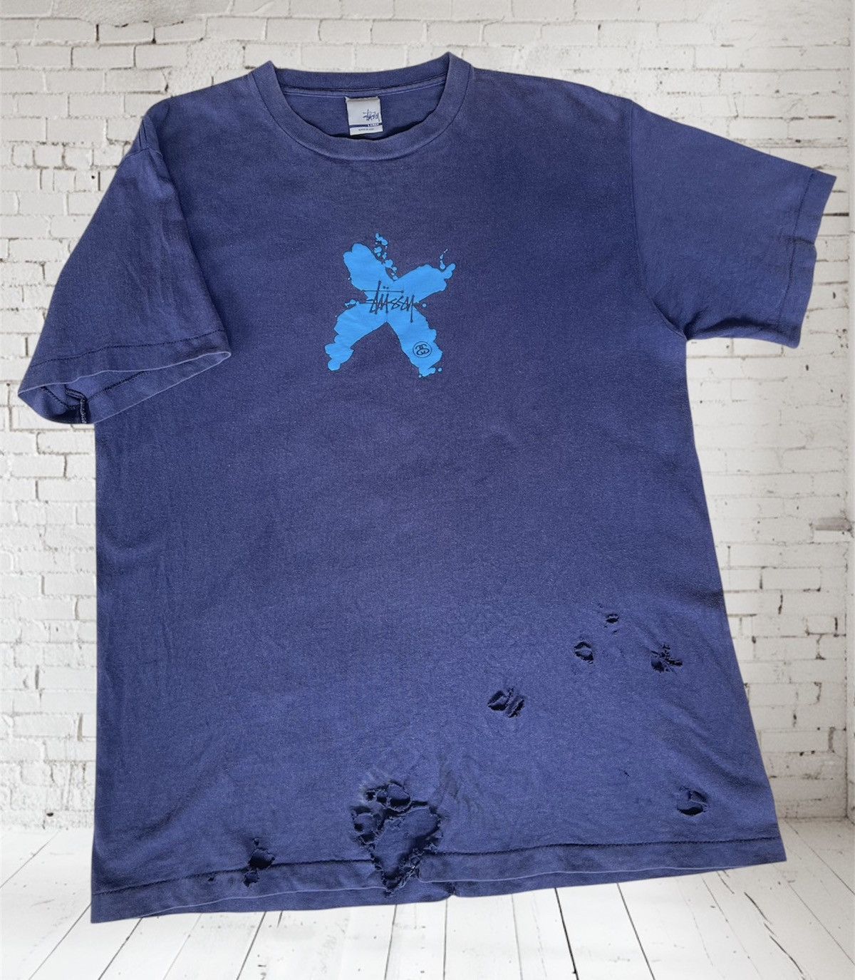 Stussy Vintage’90s Thrashed🔥STUSSY USA🔥Unsound Rags Sun Faded Tee Size US L / EU 52-54 / 3 - 1 Thumbnail