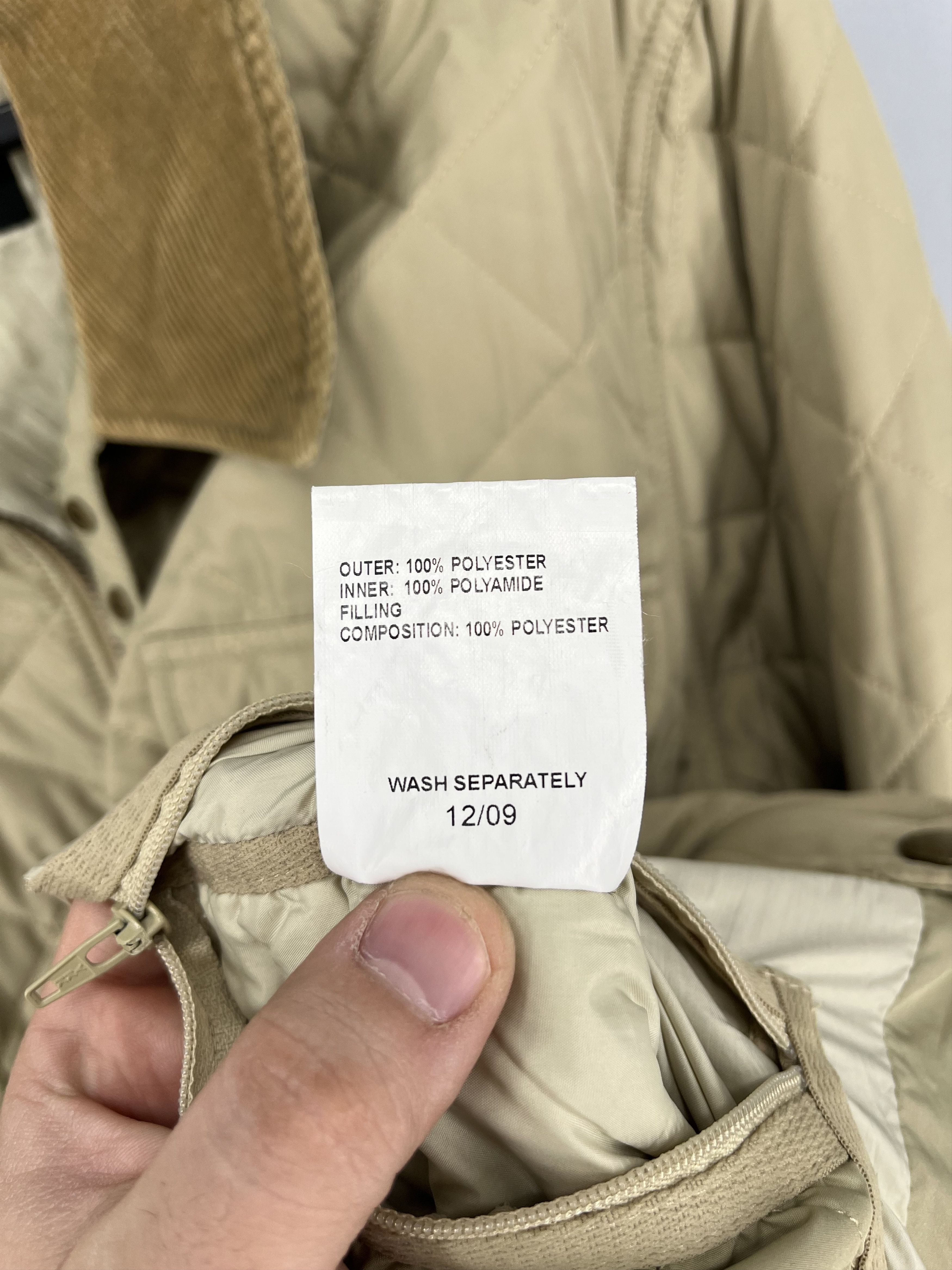 Barbour Barbour Barnett Quilt Jacket Mens XL Beige Quilted Corduroy Size US XL / EU 56 / 4 - 13 Thumbnail