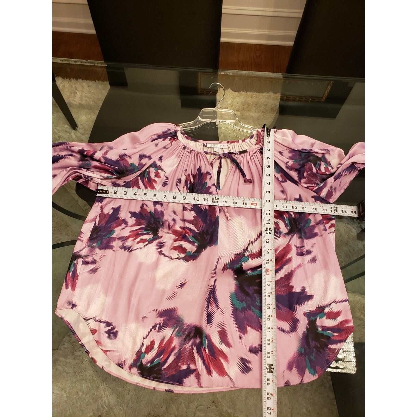 Jennifer Lopez Jennifer Lopez Round Neck Long Sleeve Top Blouse Size M Size M / US 6-8 / IT 42-44 - 10 Thumbnail