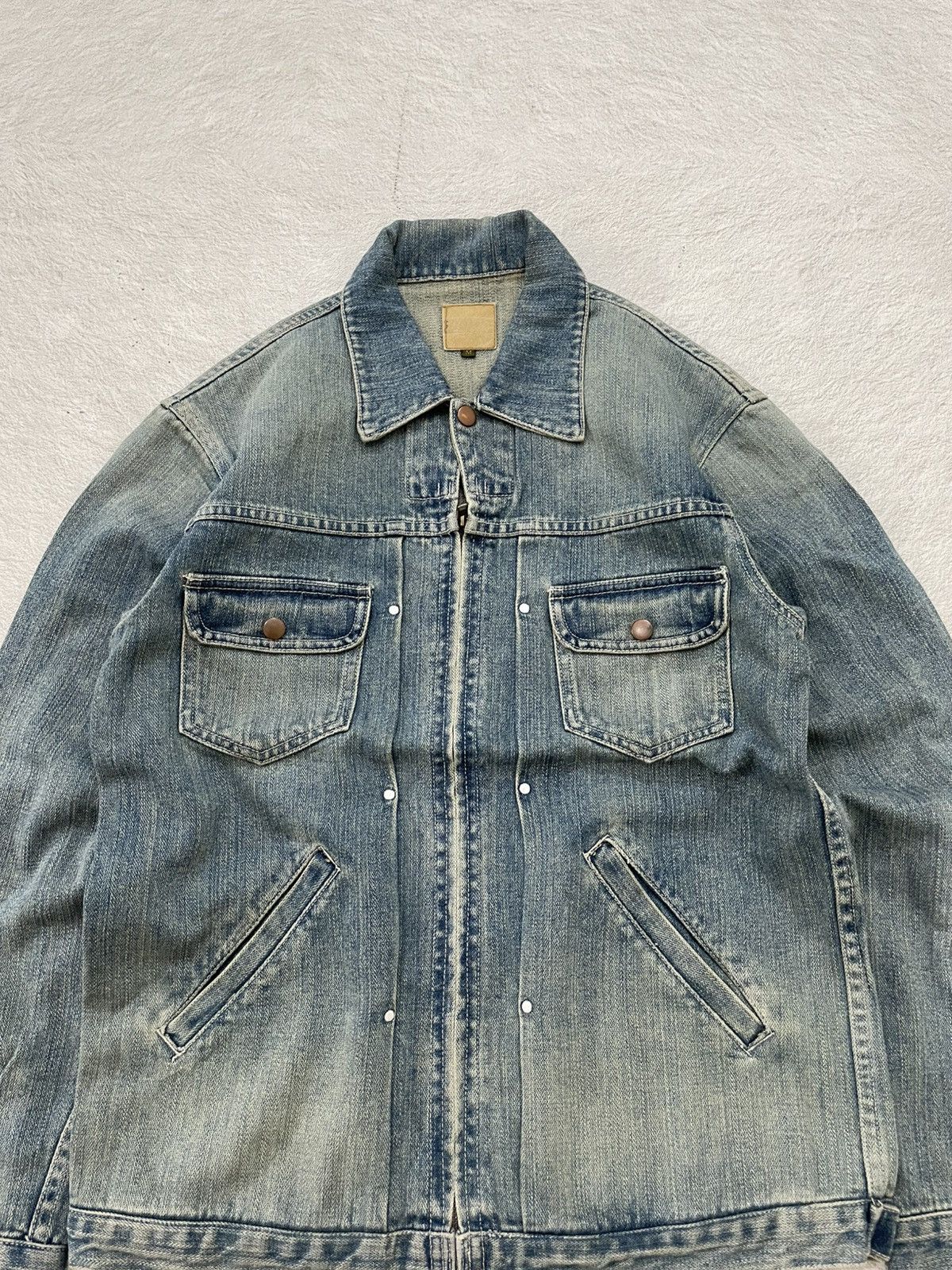14th Addiction 2000s Japan Light Blue Denim Jacket Washed if6was9 LGB 14th Size US M / EU 48-50 / 2 - 2 Thumbnail