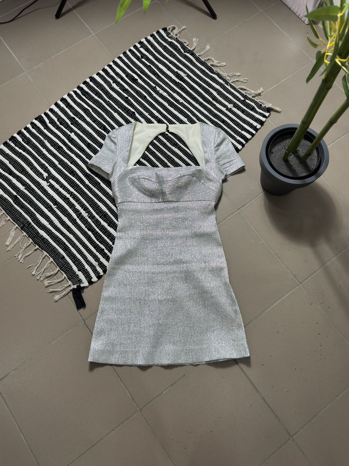 Sandro VINTAGE SANDRO IRIDESCENT 2000s DISCO MINI DRESS Size S / US 4 / IT 40 - 4 Thumbnail