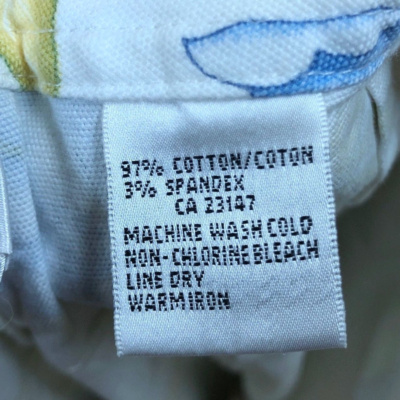 Talbots Talbots Womens Pants White Multi Floral High Rise Cropped Ankle Stretch 6 Size 28" / US 6 / IT 42 - 6 Thumbnail
