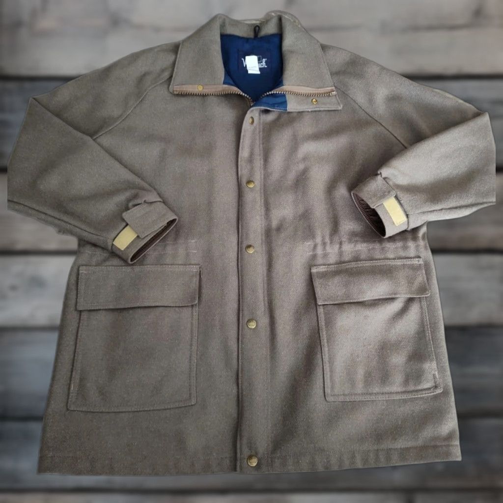 Vintage Vintage Woolrich Jacket Mens XL Beige Parka 60s 70s Outdoor Chore Workwear USA Made Wool Parka Size US XL / EU 56 / 4 - 1 Thumbnail