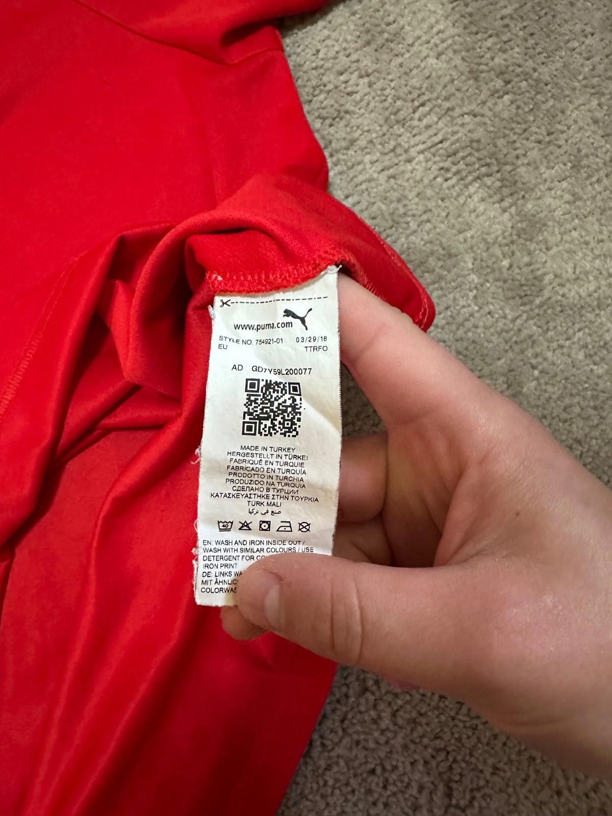 Puma Serbia 2018 2020 Home Football Shirt Soccer Jersey Puma XL Size US XL / EU 56 / 4 - 5 Thumbnail