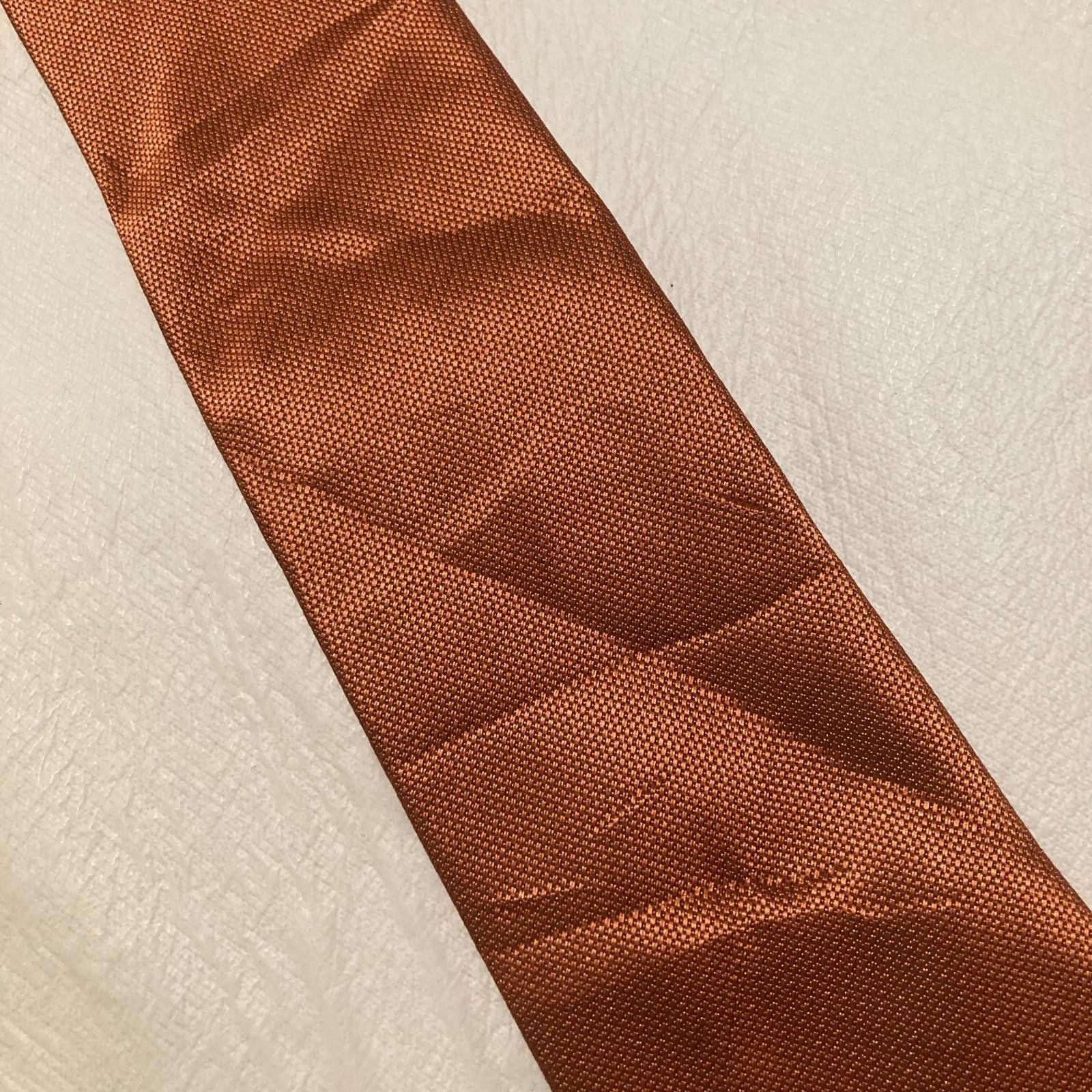 Designer S&W Shlax & Wing Orange Tie Size ONE SIZE - 2 Thumbnail