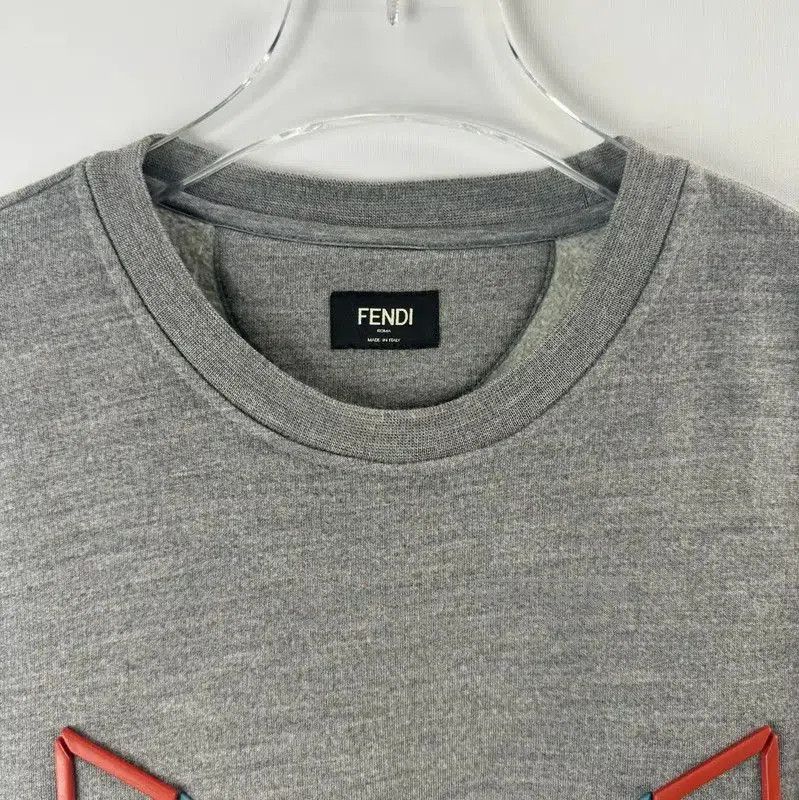Fendi Fendi Grey Cotton Monster Sweatshirt for Women . Size S / US 4 / IT 40 - 3 Thumbnail