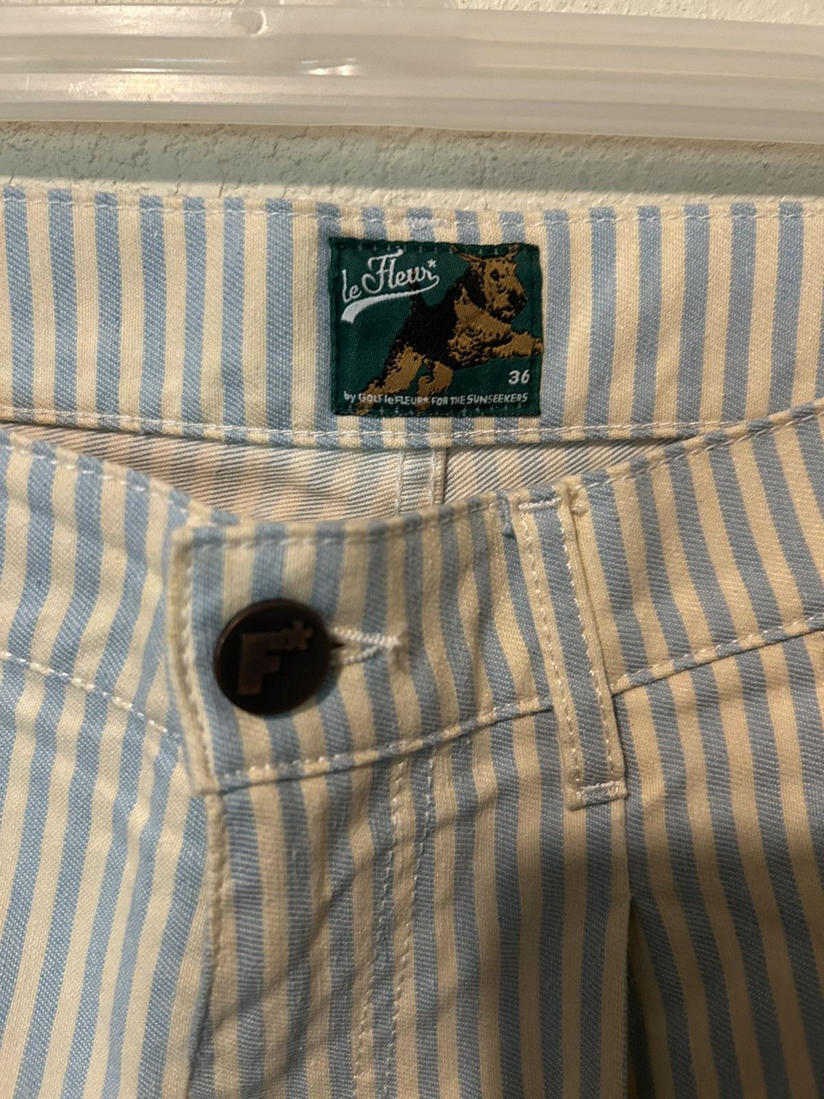 Golf le Fleur Golf le fleur wavy pocket hickory stripe denim jeans size 36 Size US 36 / EU 52 - 3 Thumbnail