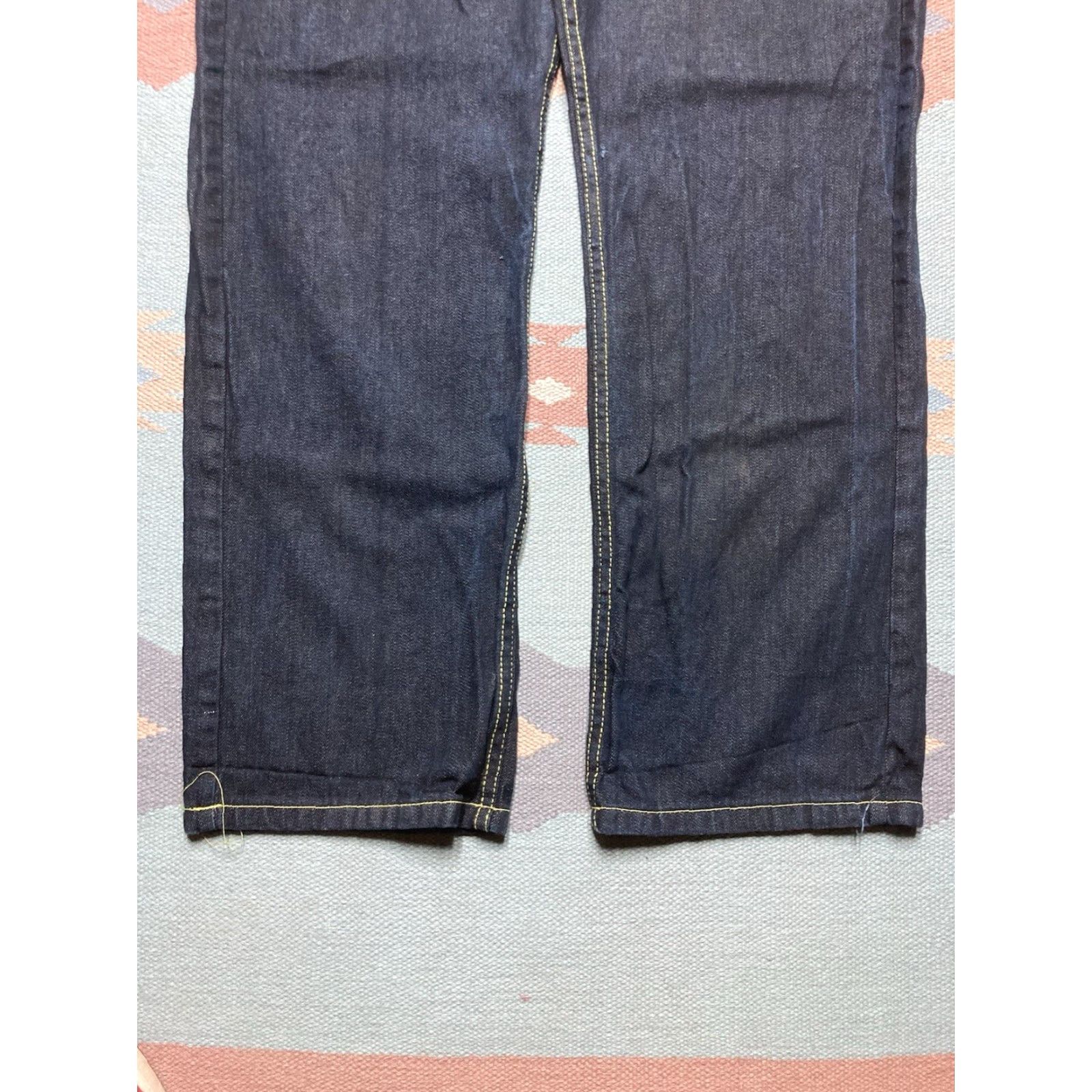 Vintage VINTAGE Red Ape Jeans Wide-Leg 42x34 Men Black Grunge Y2K Baggy Skater Size US 42 / EU 58 - 5 Thumbnail