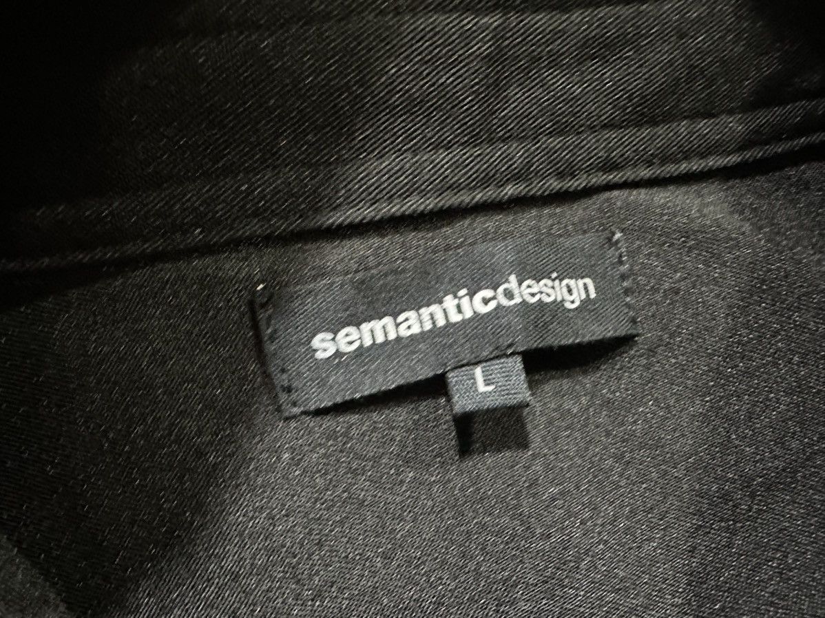 semanticdesign 🔥Rare Semantic Design Diagonal Zipper Shirt Black Goth Punk Size US L / EU 52-54 / 3 - 7 Thumbnail
