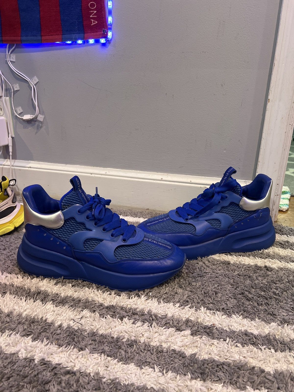 Alexander McQueen Alexander mcqueen “ultramarine silver” Size US 12 / EU 45 - 1 Thumbnail