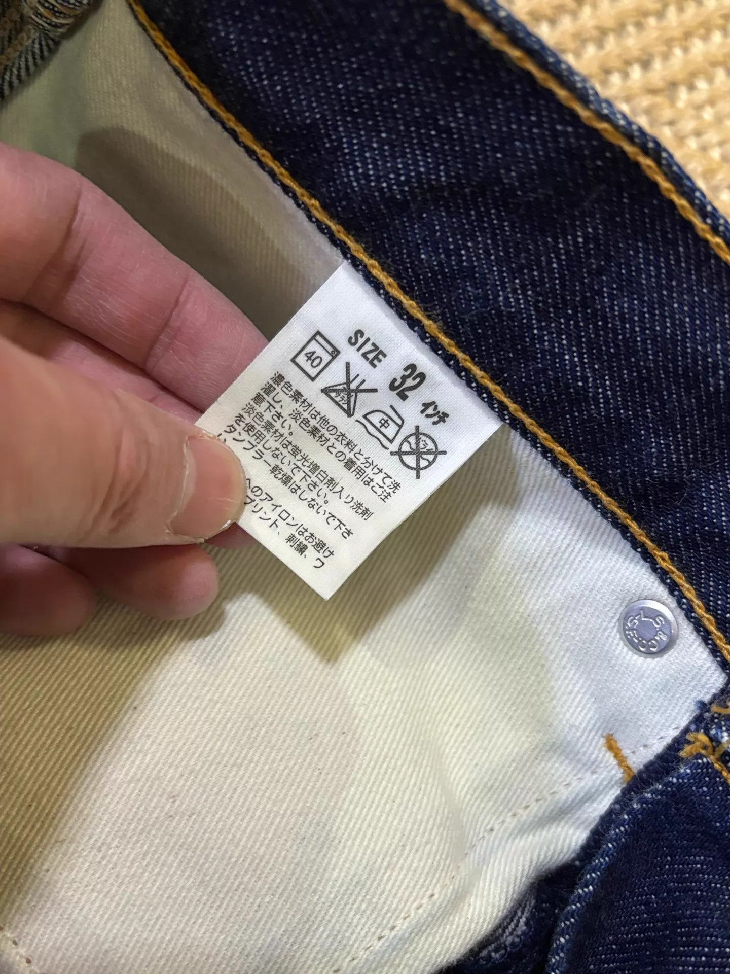 Levi's LEVIS FENOM Work Raw Semi-Shine Jeans W32L31 Good Condition Size US 32 / EU 48 - 8 Thumbnail