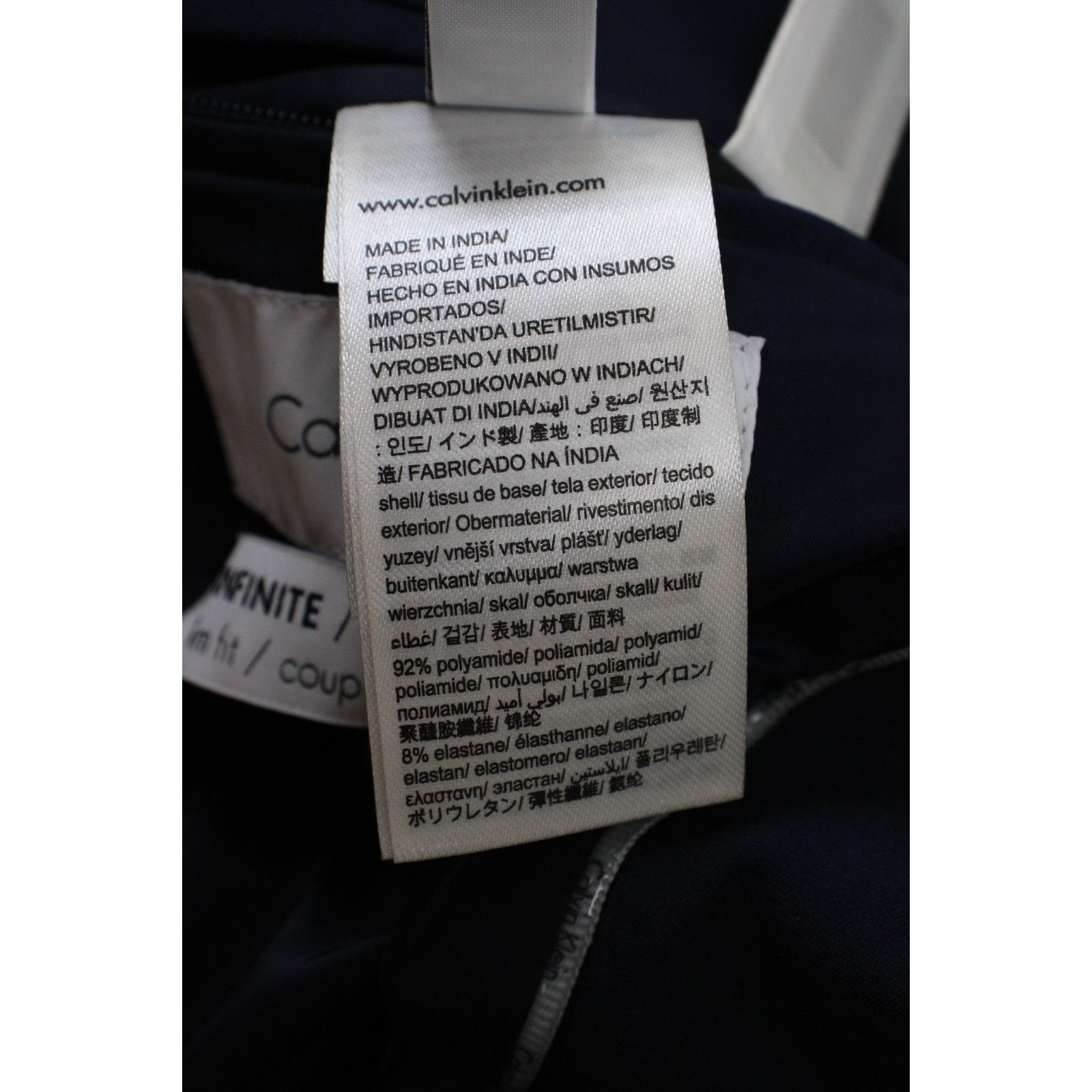 Calvin Klein Calvin Klein Blazer Mens Size XL Navy Blue Stretch Slim Fit Size 52R - 10 Thumbnail