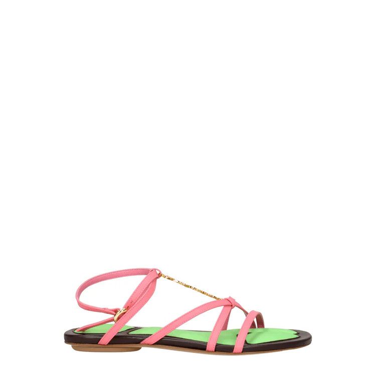 ob1o1e1124 Leather Sandals in Pink